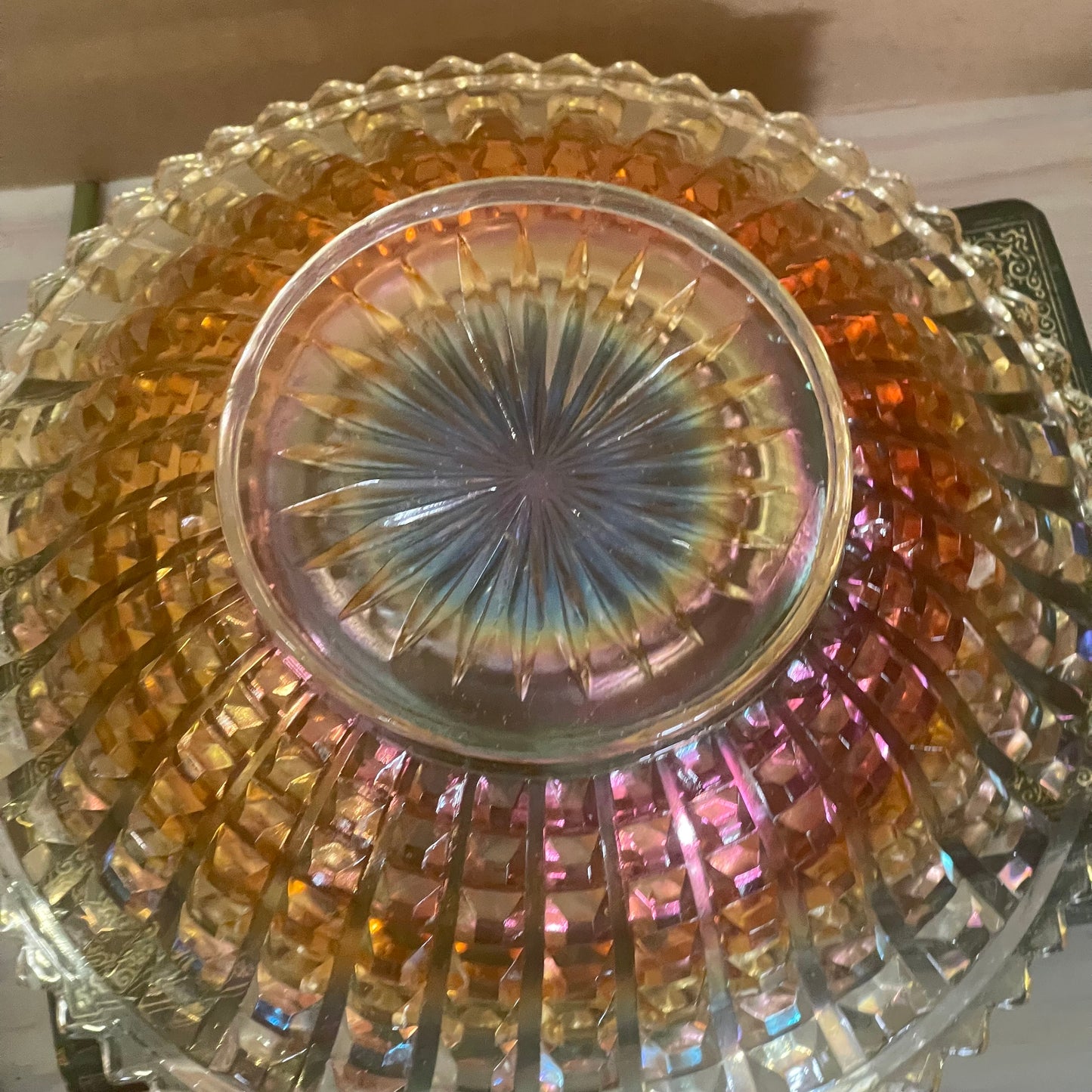 Vintage Carnival Glass bowl