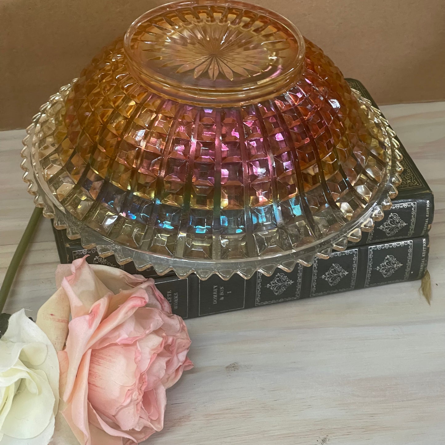 Vintage Carnival Glass bowl