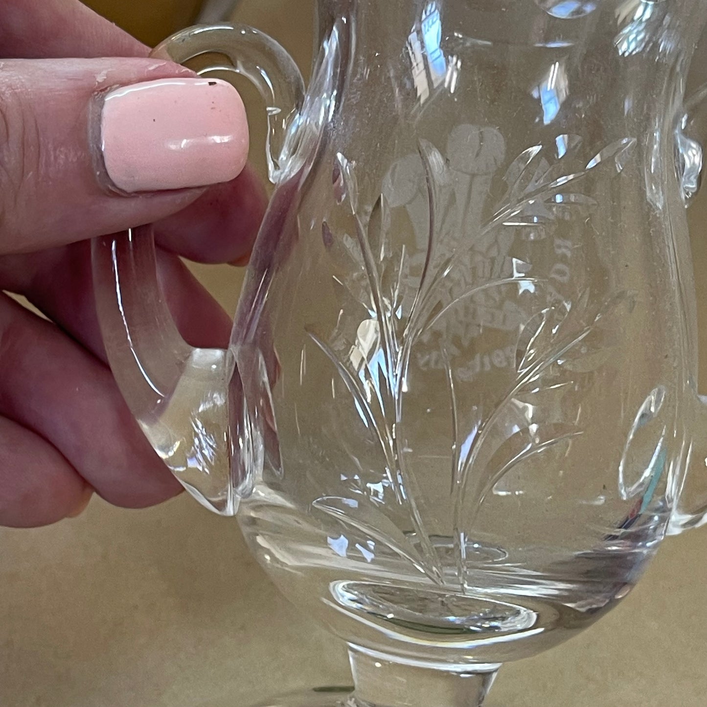 Stuart Crystal Small Goblet Charles & Diana Wedding 1981