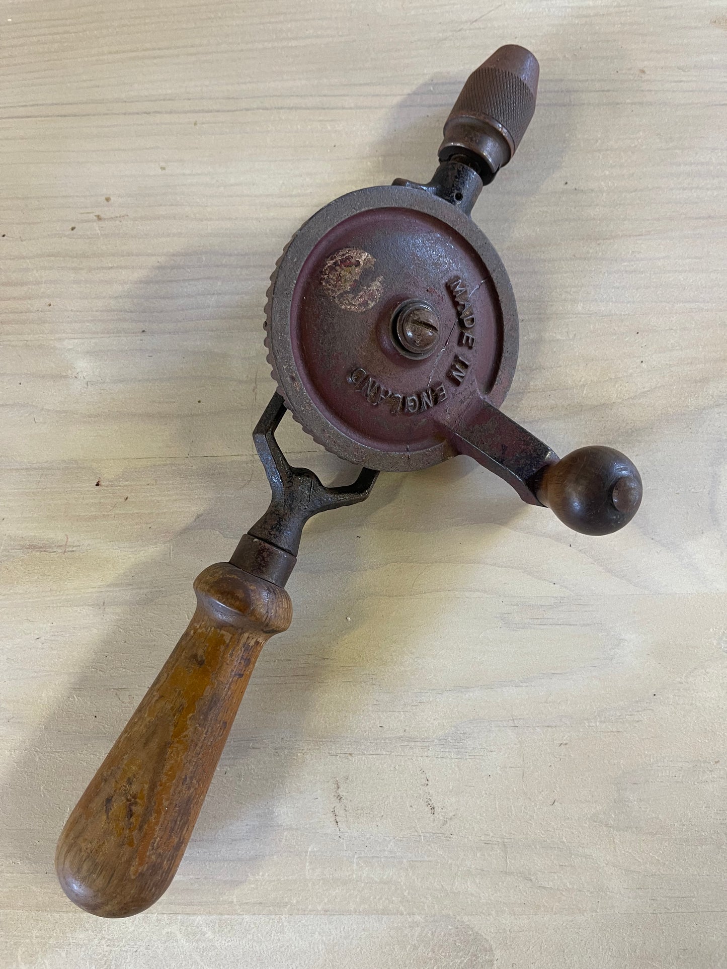 Vintage 1940s Stanley Hand Drill made in England