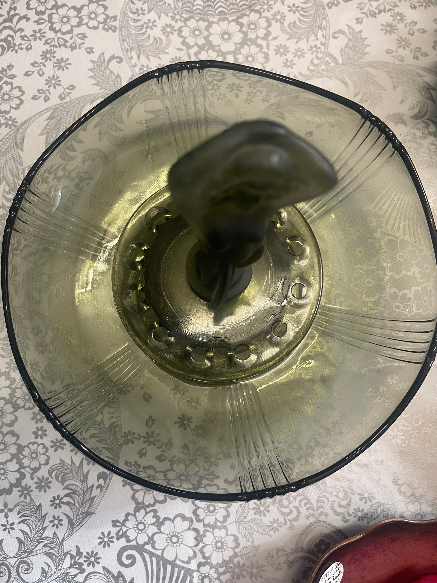 Josef Inwald Dancing Lady Float Bowl Set in Smoke Grey c.1930s