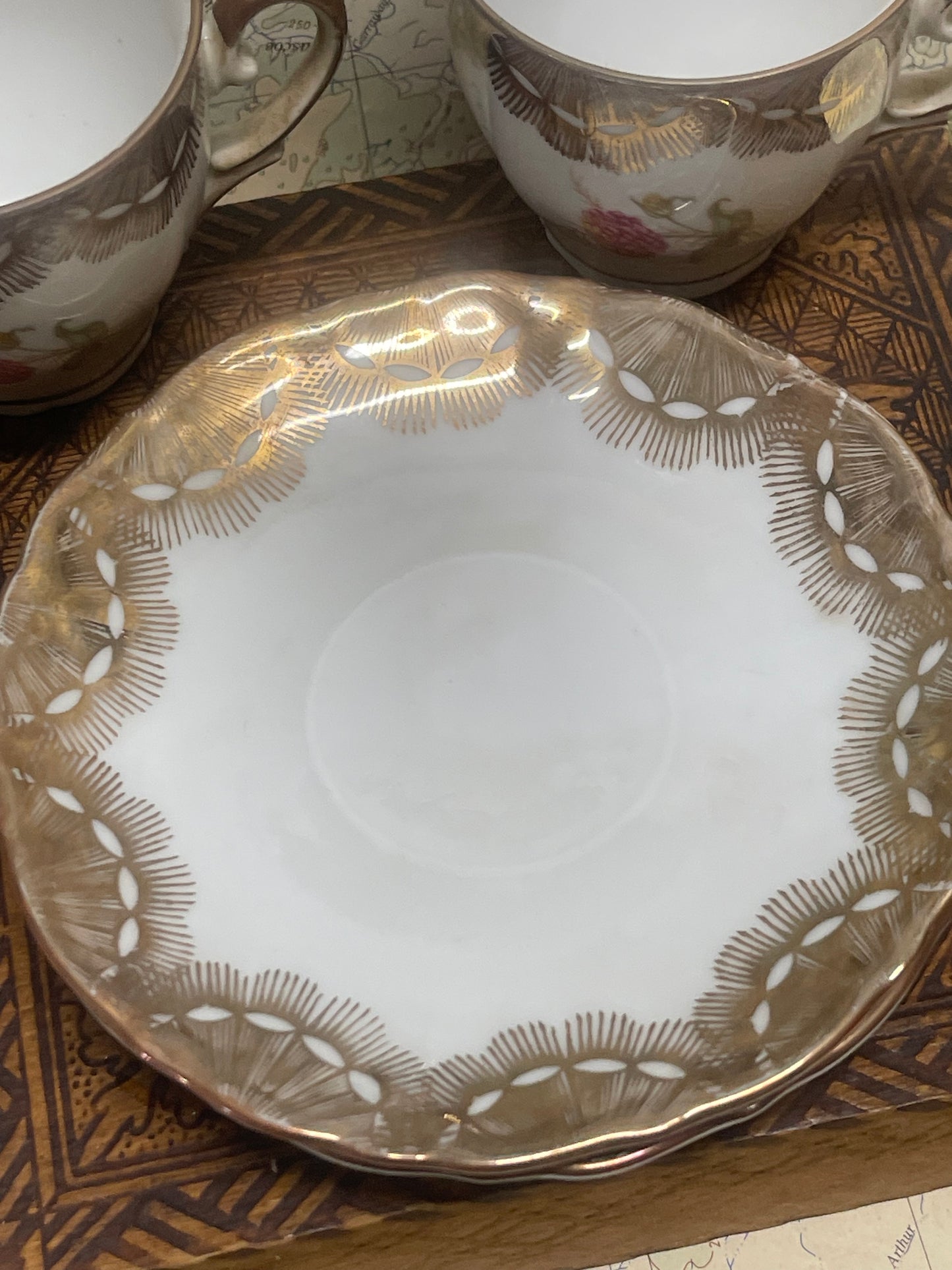 Victoria Fine China – Set of Six Small Teacups / Espresso Cups
