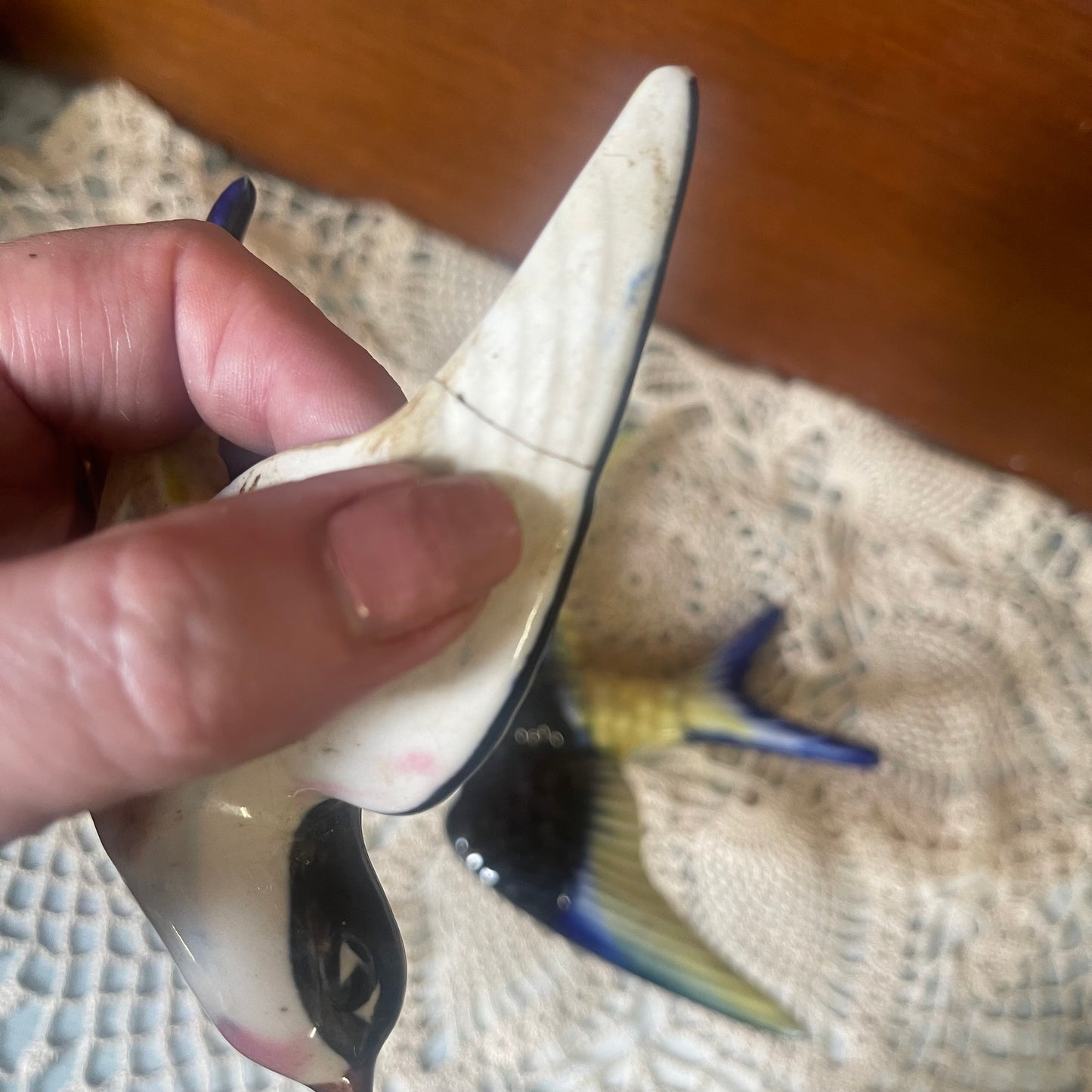 Pair of Ceramic Swallows , Japan — c.1950s