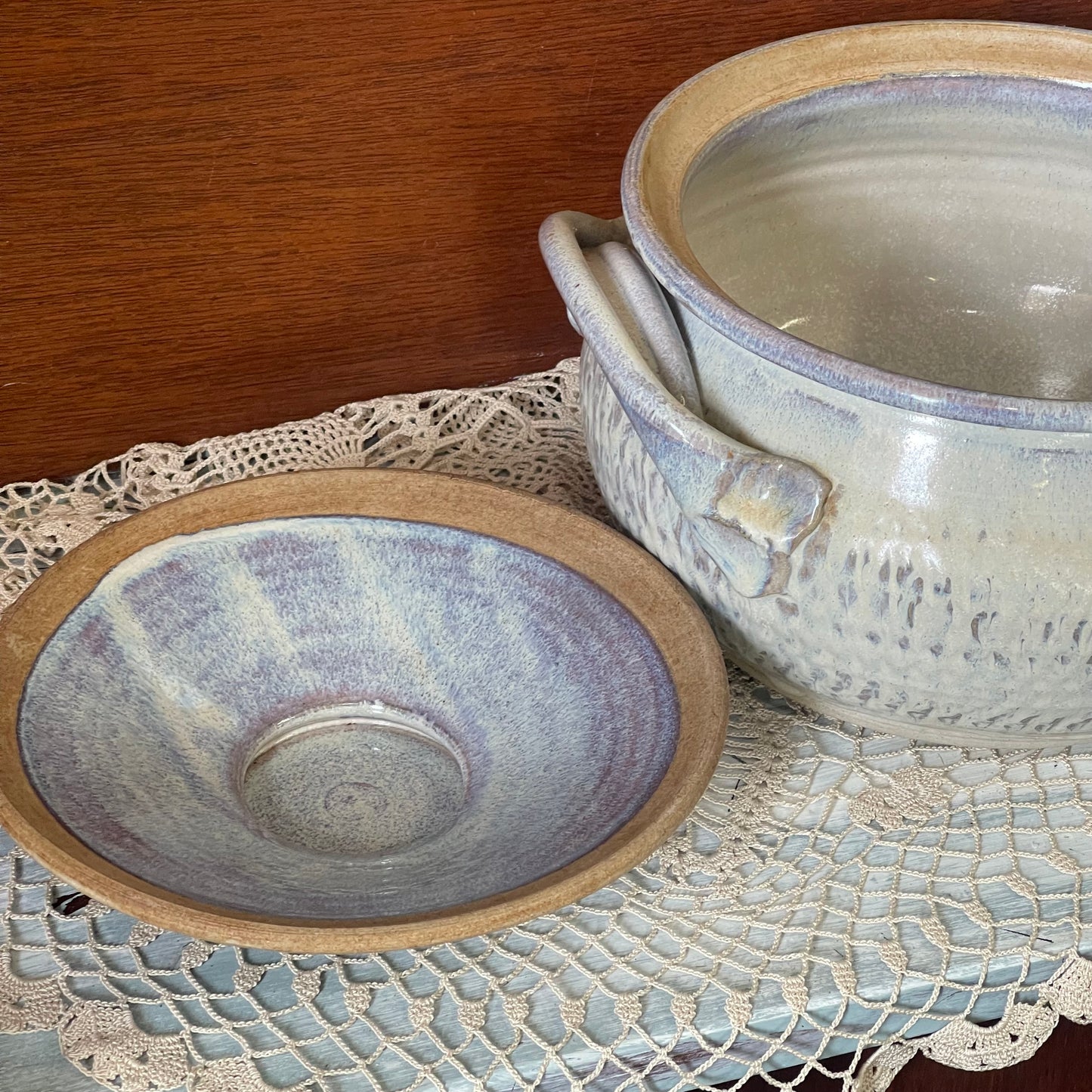 Australian Studio Pottery Casserole with Bowl Lid – 1970s Stoneware