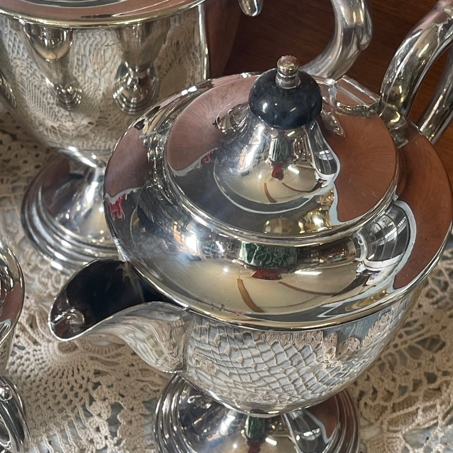 Paramount Silver Plate Four Piece Tea Set — c.1940s