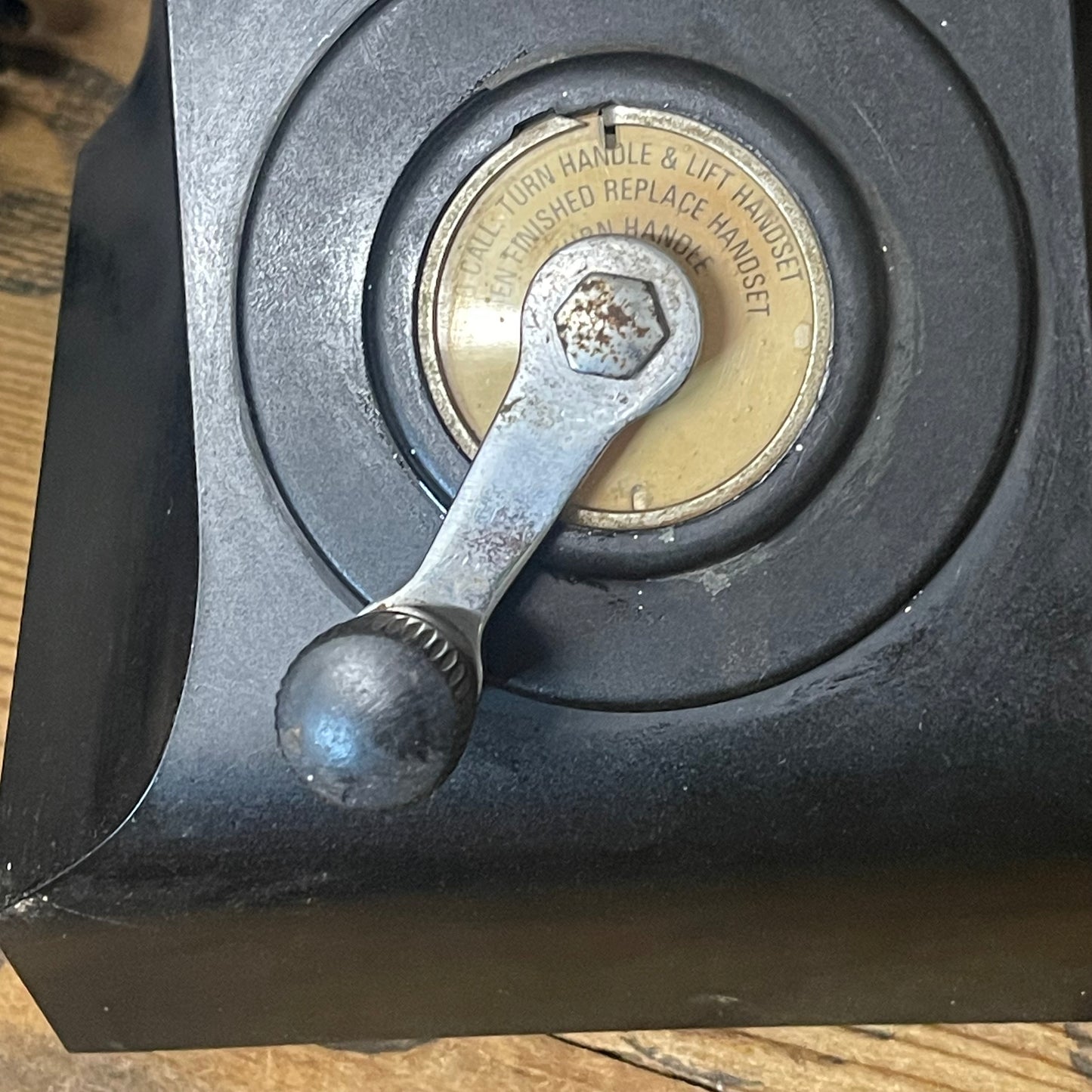 Telecom Bakelite Telephone — 1940s Design, Date Tested 1979