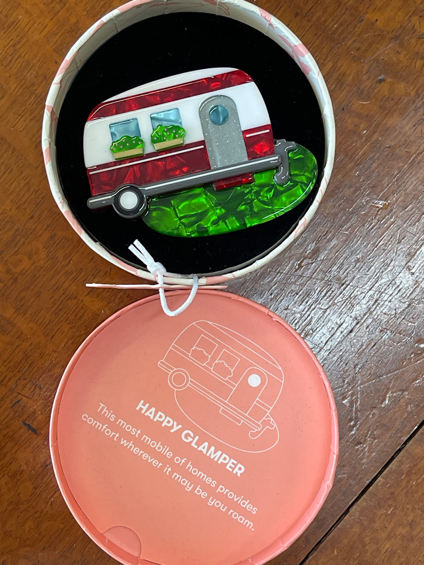 Happy Glamper Brooch (2023) by Erstwilder