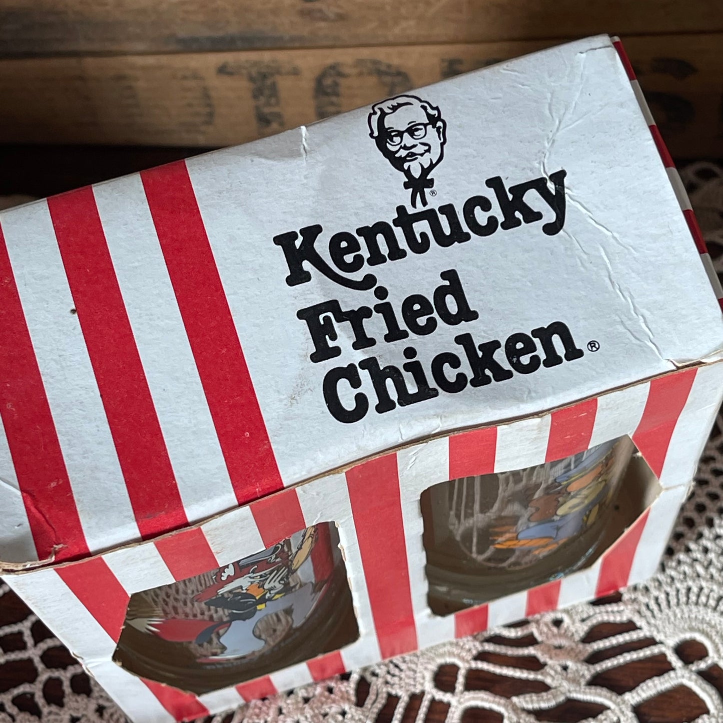 Vintage KFC “Banjo Band” Glass Set (Boxed Pair)