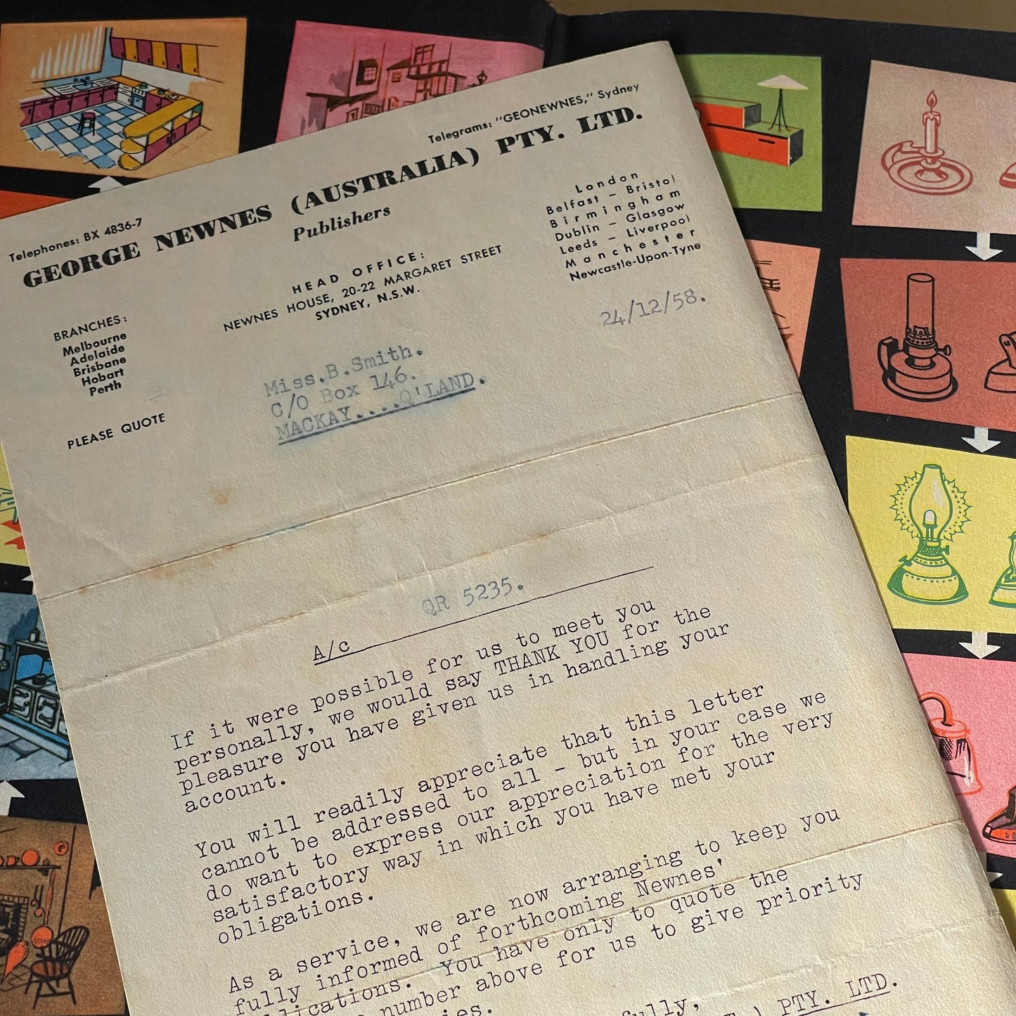 1950s “Newnes Home Management” Two-Volume Set (with Original 1958 Letter)