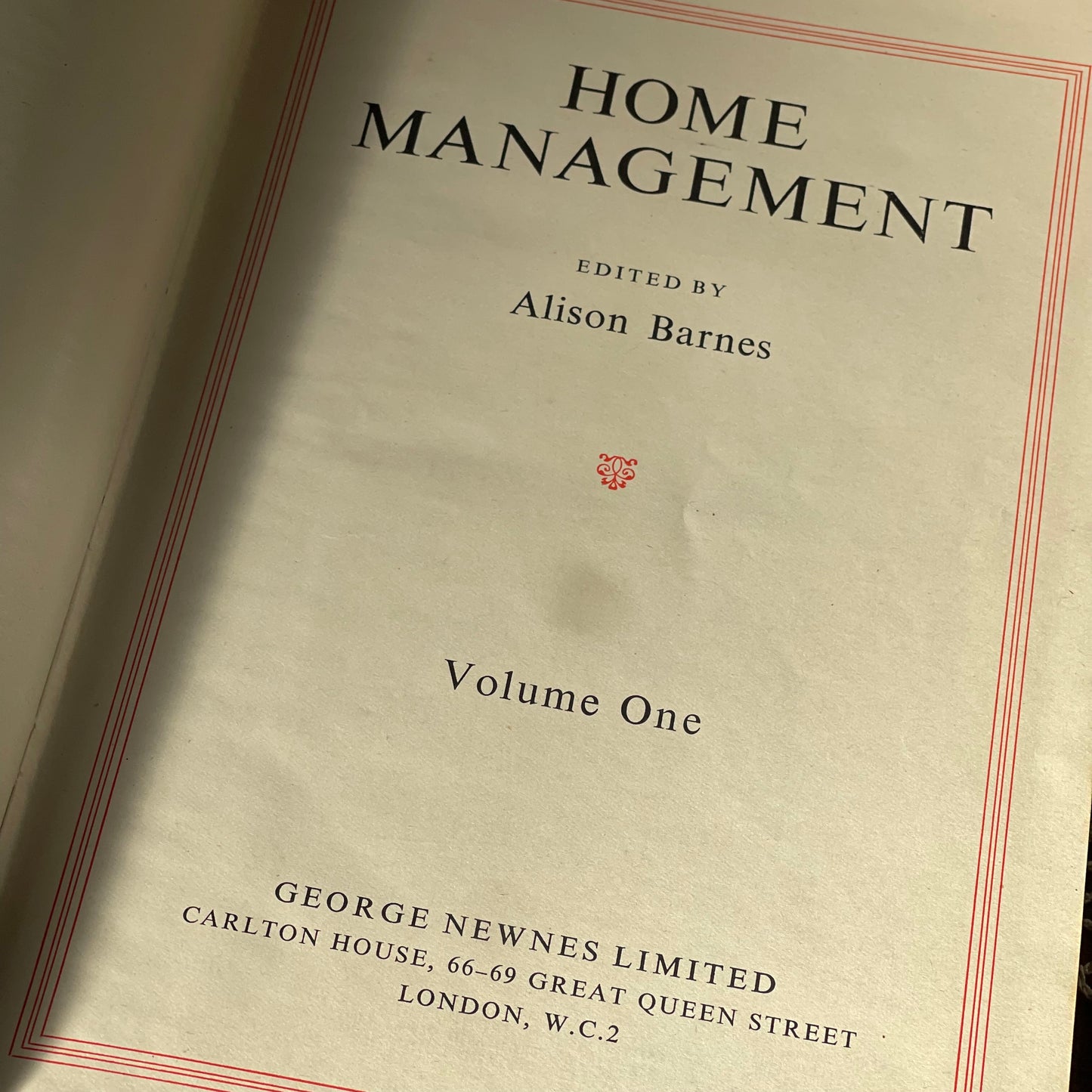1950s “Newnes Home Management” Two-Volume Set (with Original 1958 Letter)
