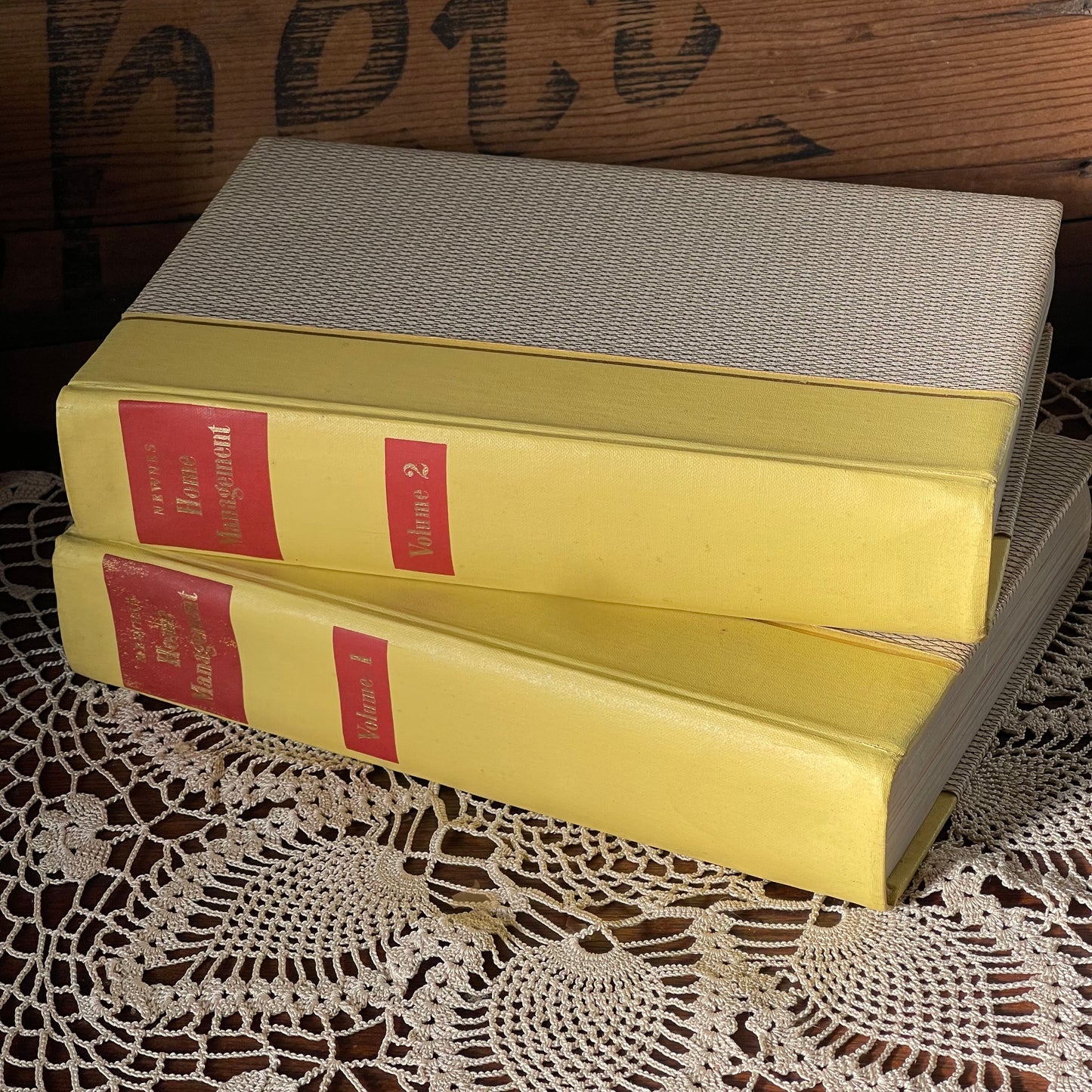 1950s “Newnes Home Management” Two-Volume Set (with Original 1958 Letter)