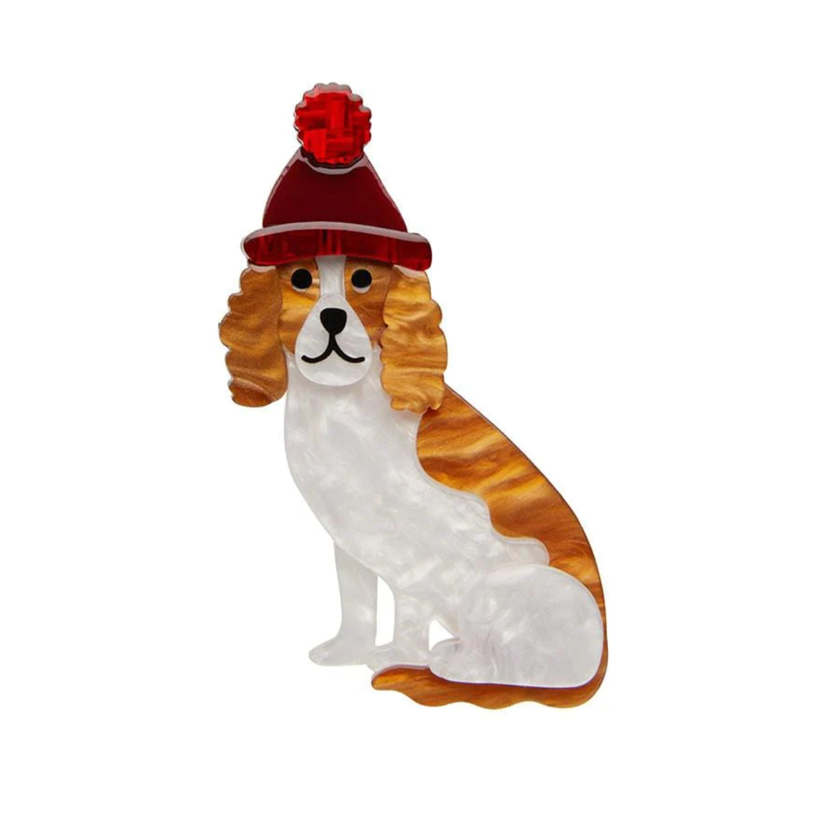 Wintertime Walkies Brooch (2020) by Erstwilder