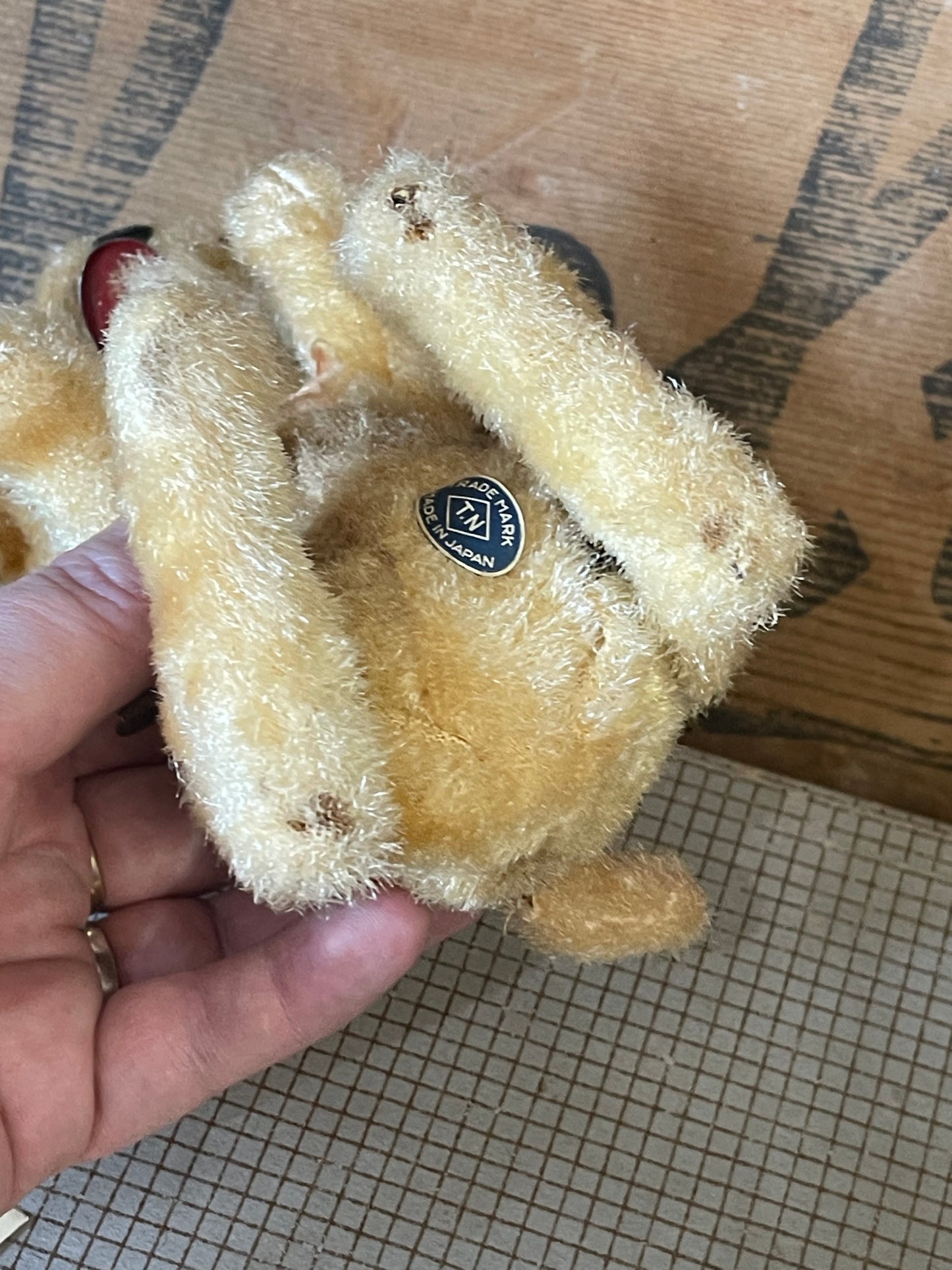 Vintage Japanese Clockwork Trick Dog (c.1950s) – Flocked Plush – Non Working