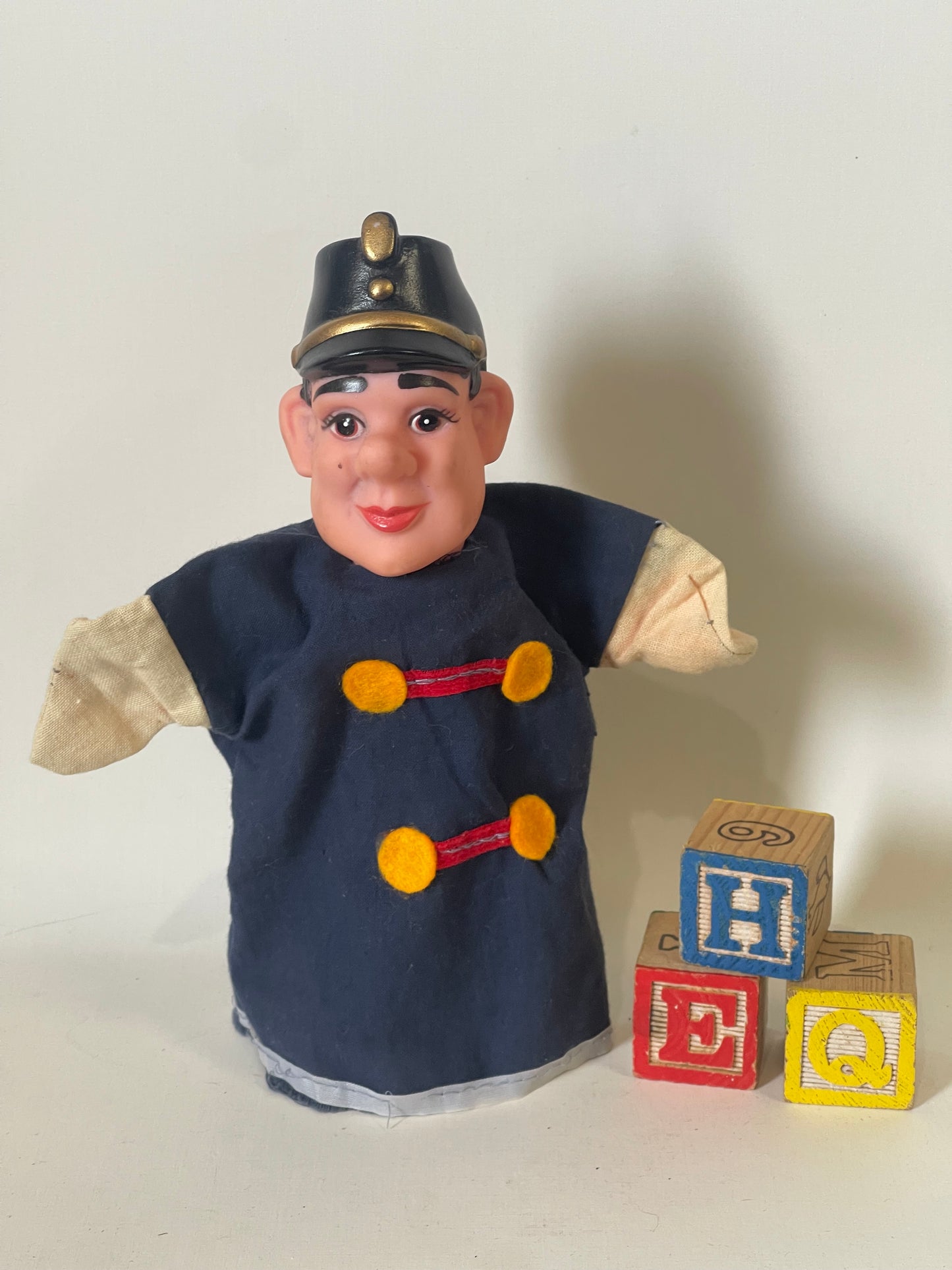 Hand Puppet toy 1969 Muppets Mr Rogers by Jim Henson Police Cop bobby