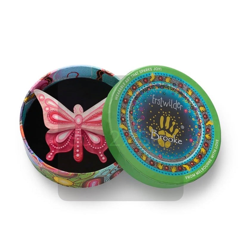 Erstwilder x Brooke Sutton Kali’s Ritjinguthinha Butterfly Dreaming Brooch – New in Box