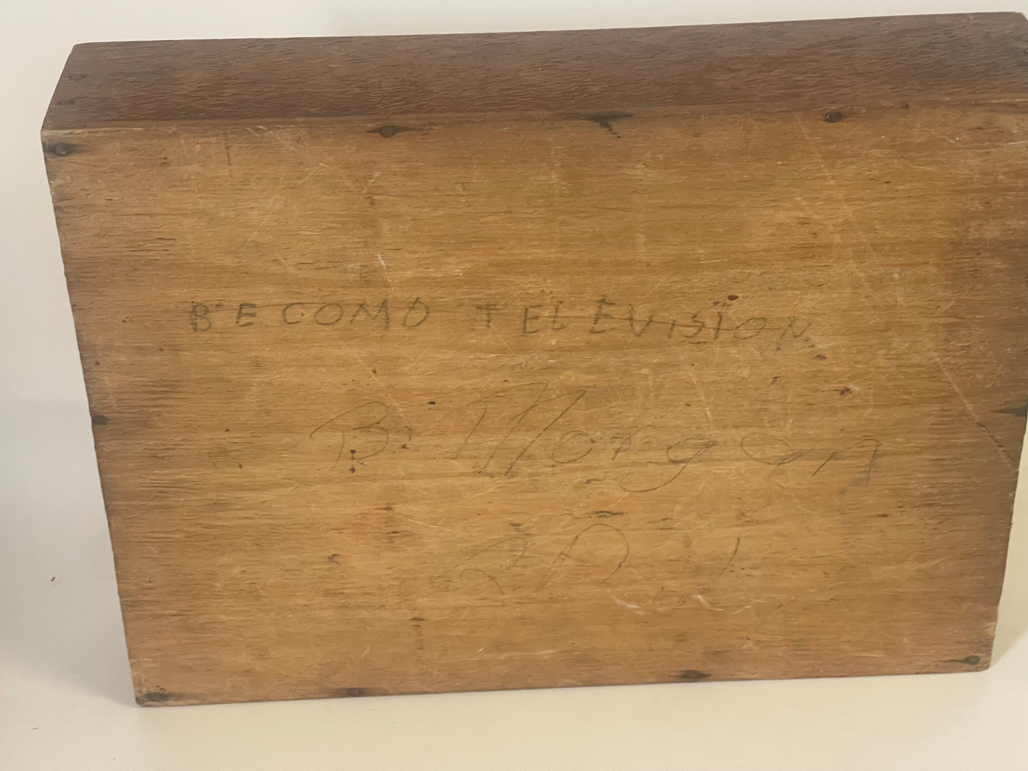 Vintage 60s Timber box of rubber stamps
