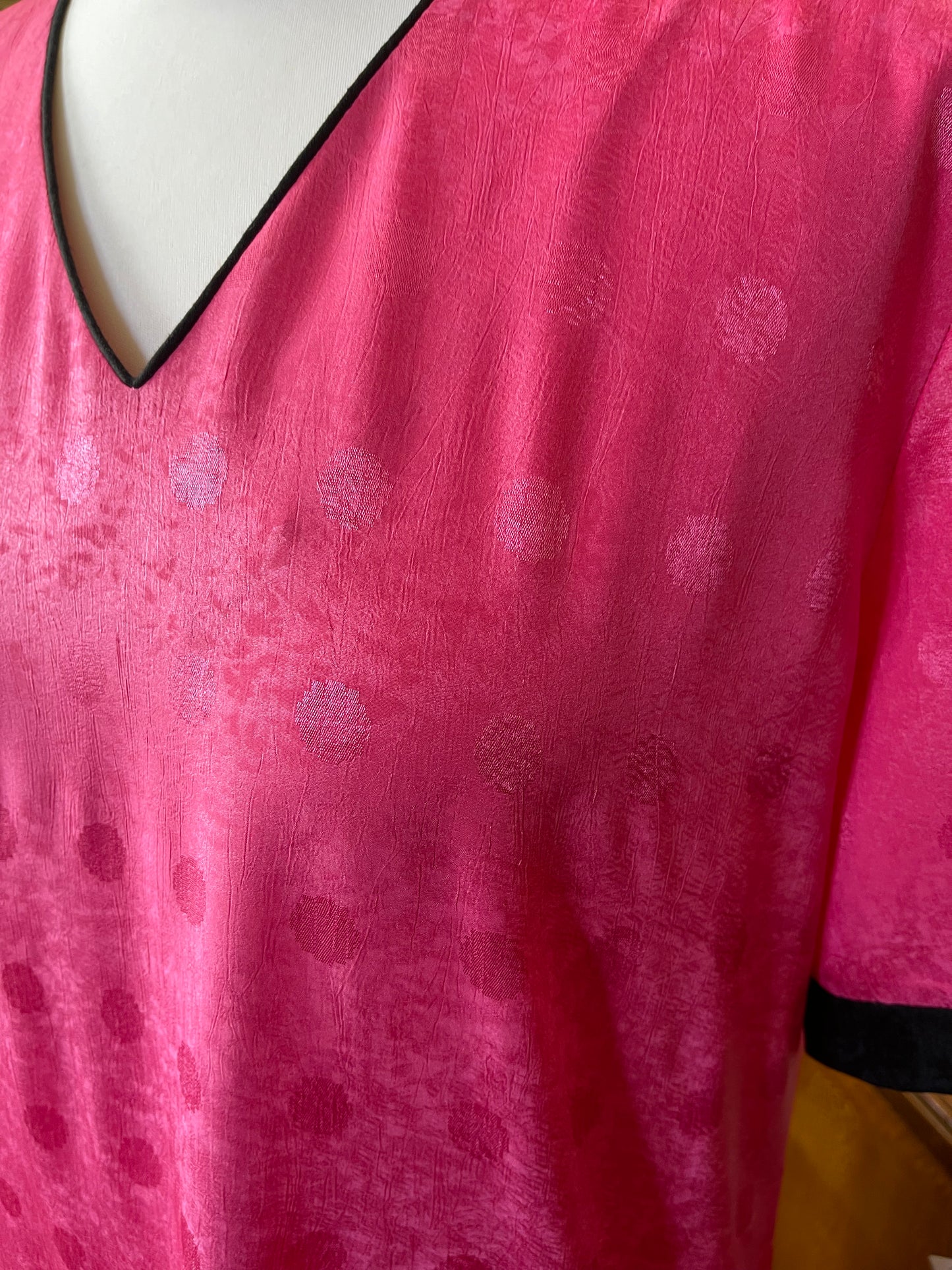 Vintage 1980s pink satin dress with harlequin skirt size 10 by Keya, Gold Coast Australia