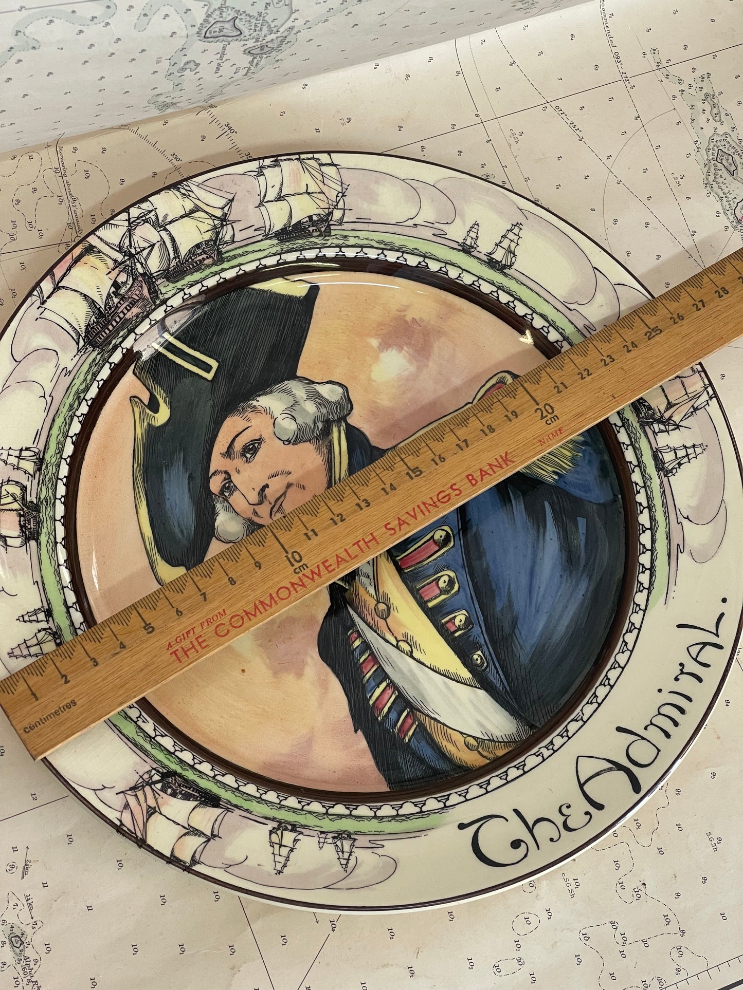 Vintage 1930s Royal Doulton Plate “The Admiral”