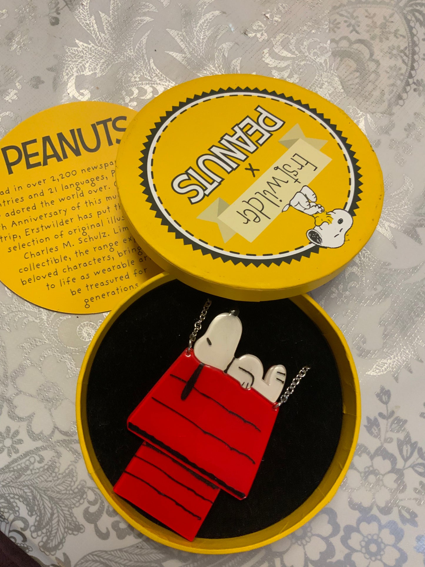 Erstwilder x Peanuts “Nap Time” Snoopy Resin Necklace (2020)
