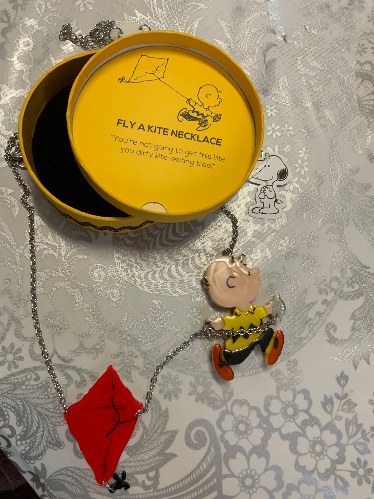Erstwilder x Peanuts “Fly a Kite” Charlie Brown Necklace (2020)