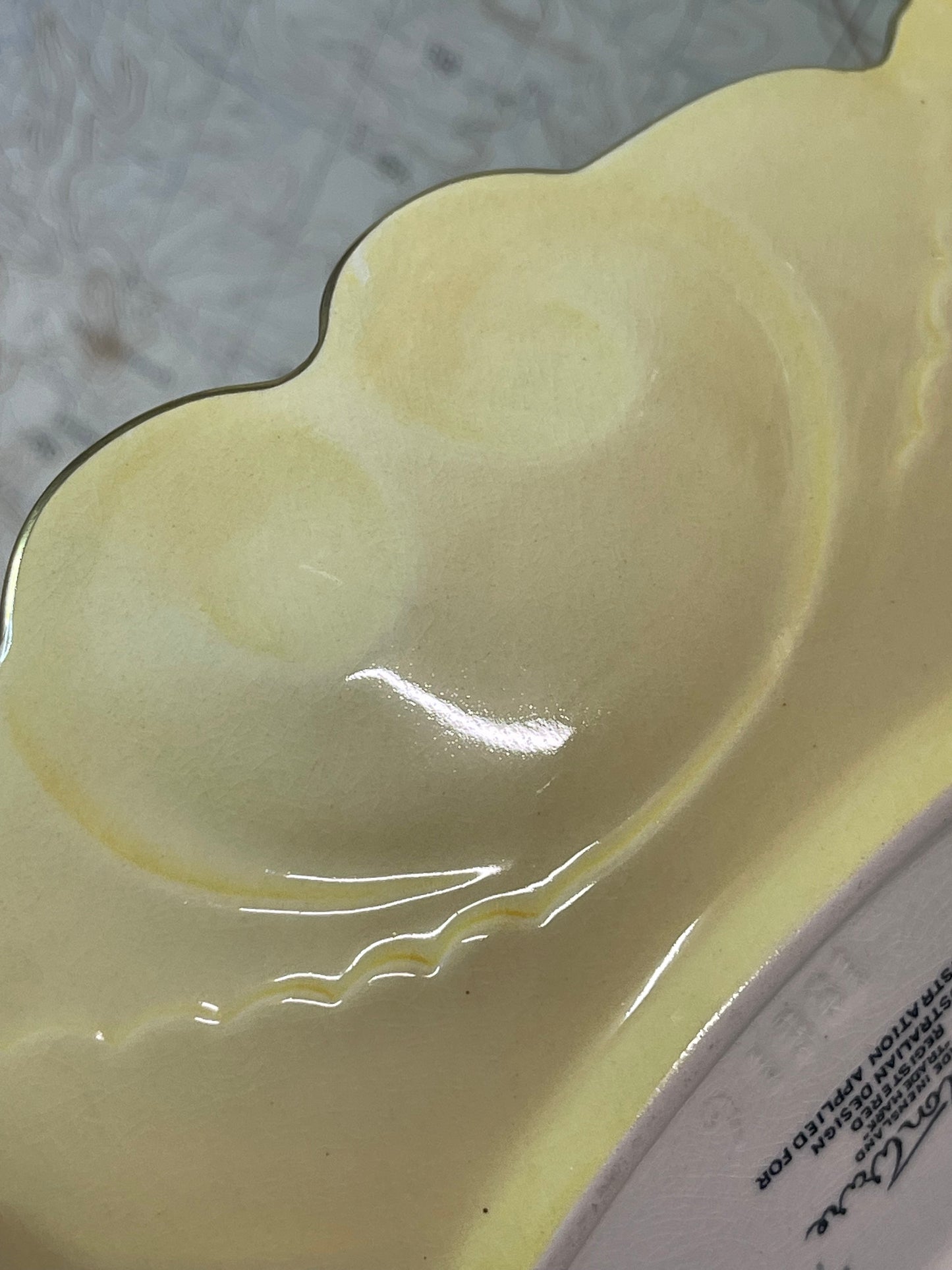 Pair of Vintage Carlton Ware Lemon Yellow Serving Dishes – England