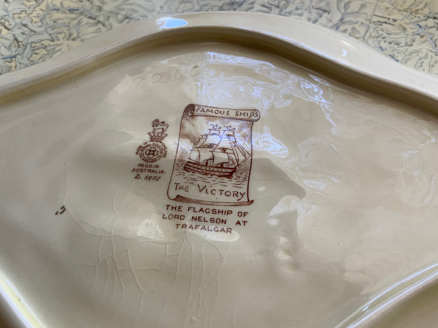 Royal Doulton “HMS Victory” Famous Ships Dish — c.1940s
