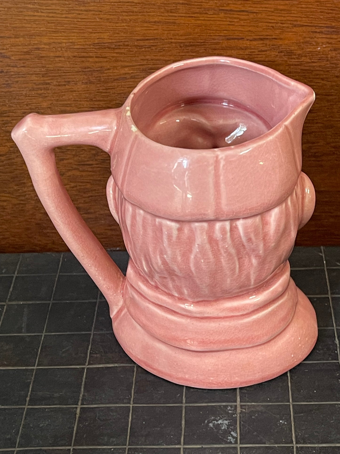 1940s Don Bradman Toby jug Pink Glaze