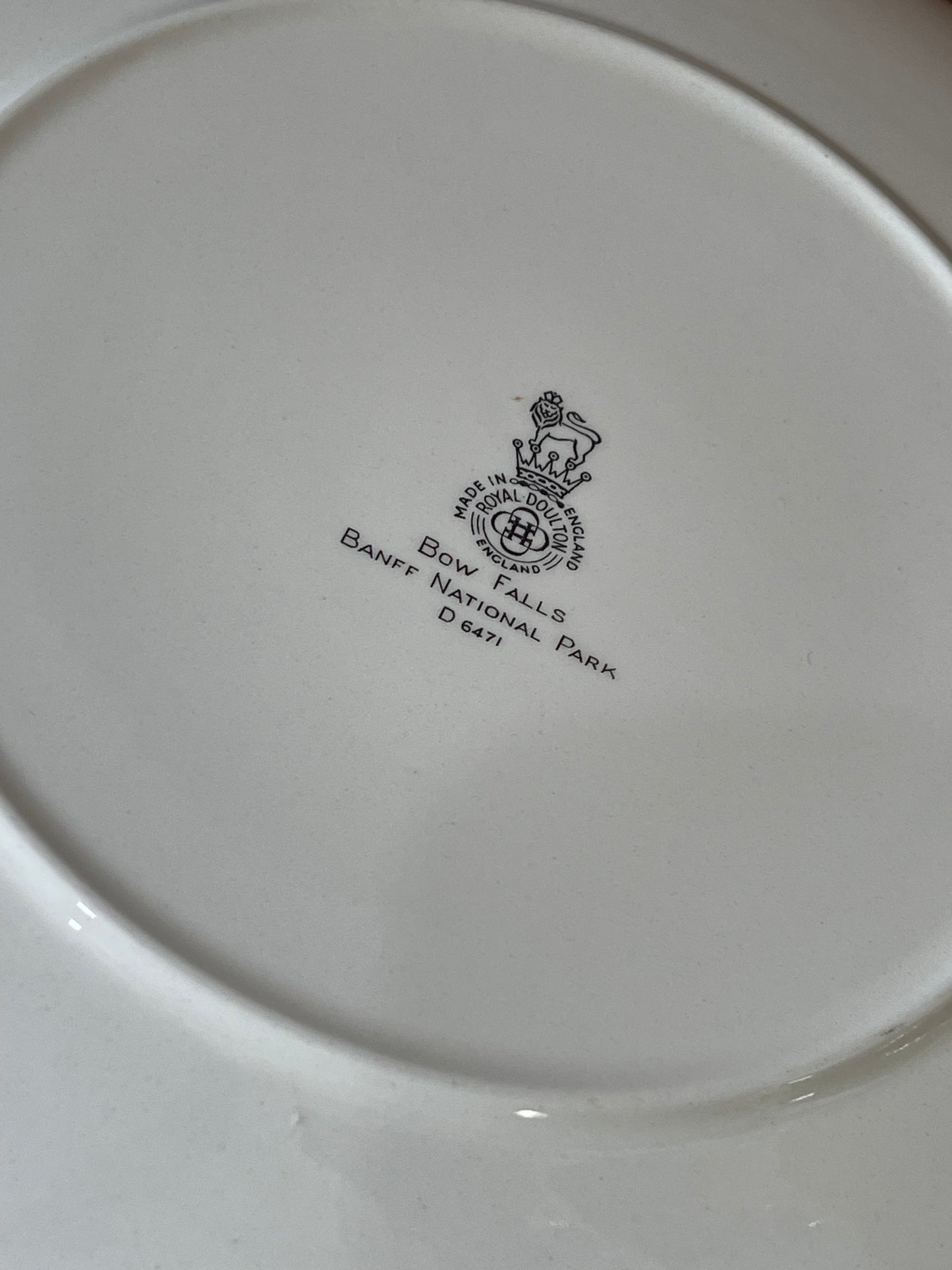 Vintage 1950s Royal Doulton Display Plate D6471 Bow Falls