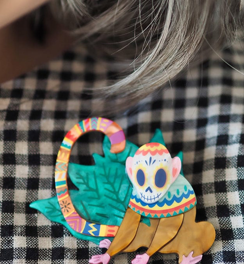 Frida's Monkey Brooch (2024) by Erstwilder and Frida Kahlo Corporation