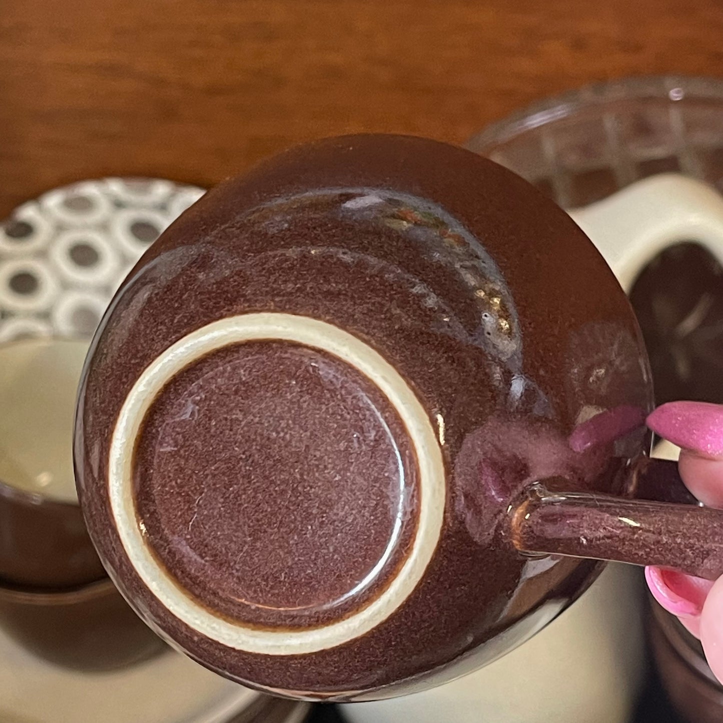 21 Piece Vintage English Ironstone Funky Retro 1970s Coffee Tea Set