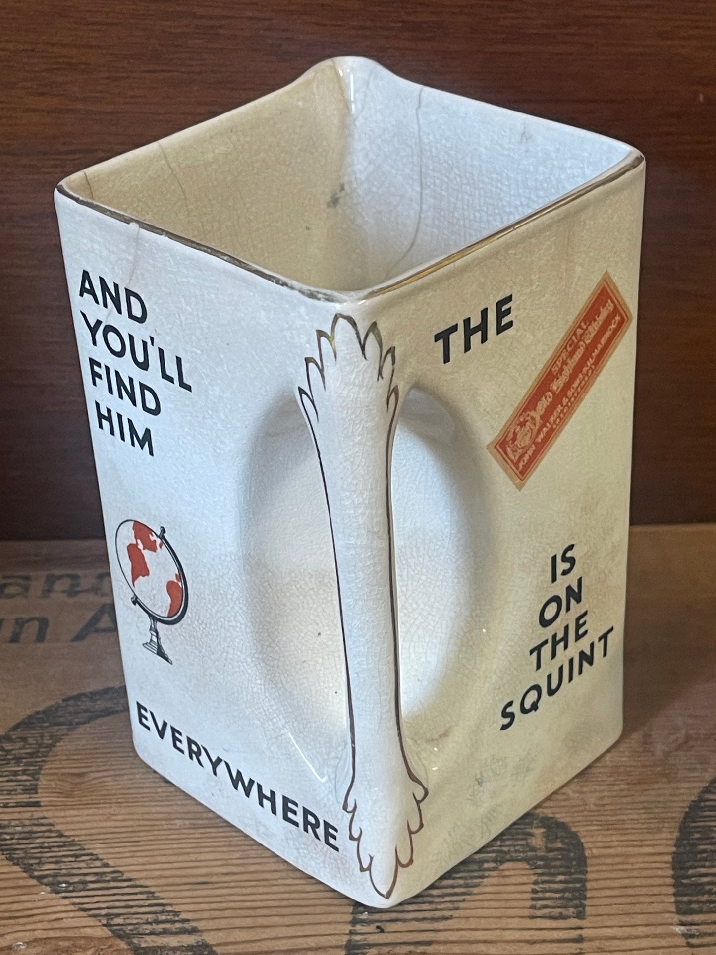 Antique Johnnie Walker promotional ceramic jug James Green Hanley