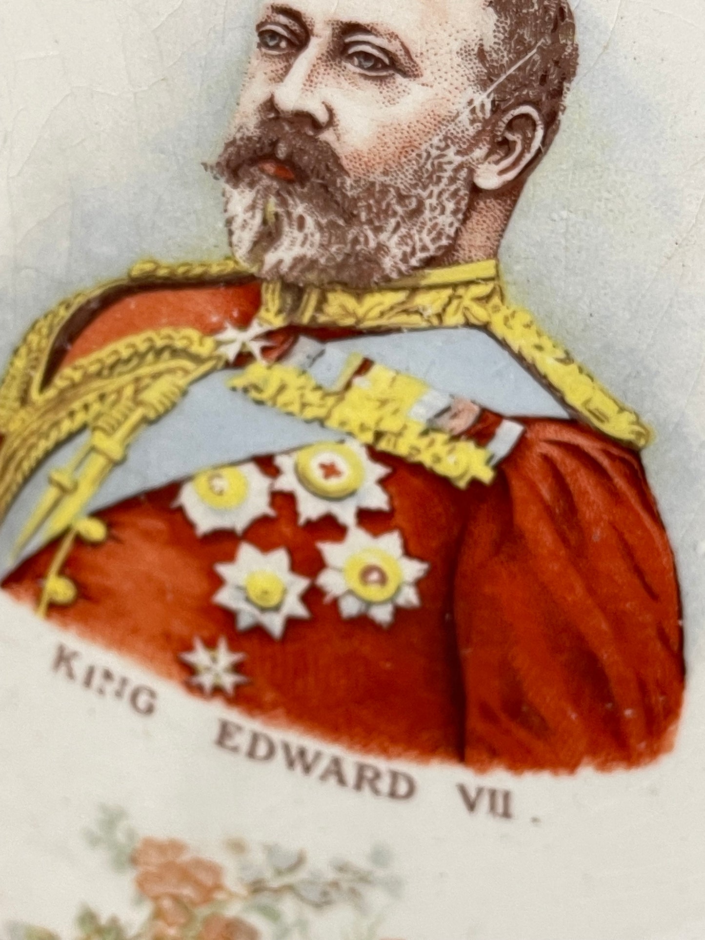Antique King Edward VII Coronation Plate 1902 Unity is Strength