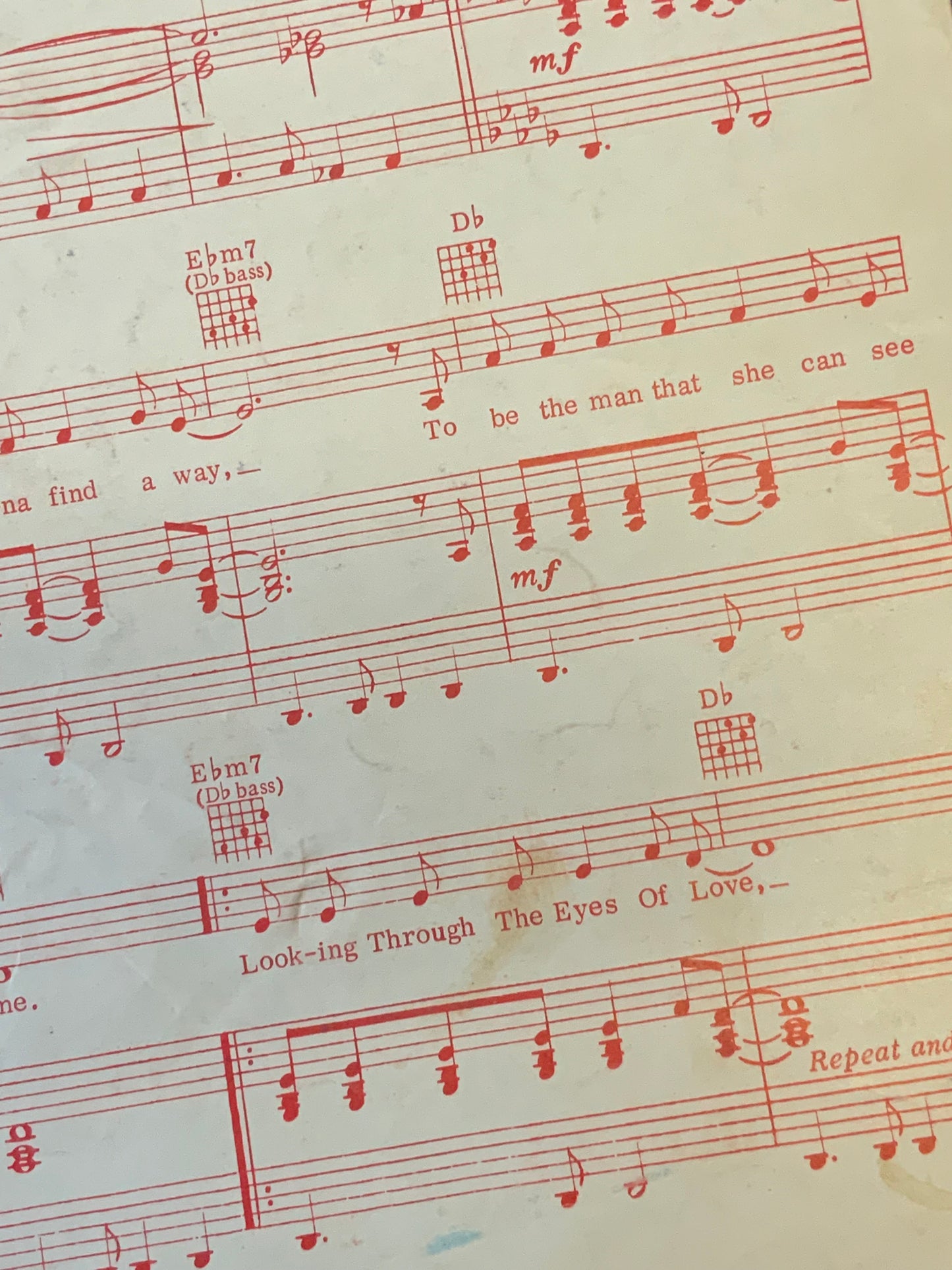 Looking through the eyes of love Sheet Music/words and music by Barry Mann and Cynthia Weil 1965