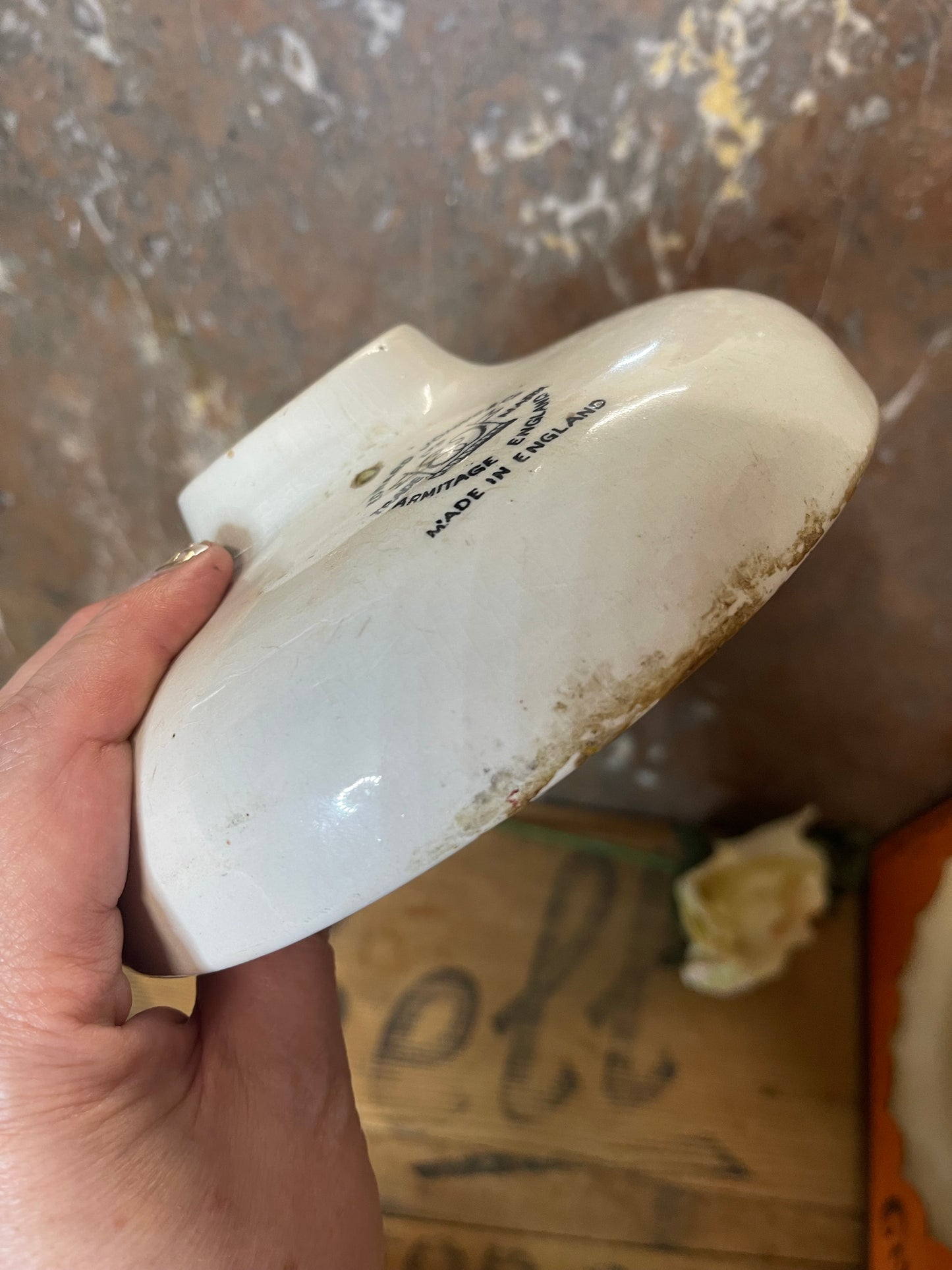 Antique Edward Johns & Co. Ceramic Shower Rose — 18 cm — Armitage, England
