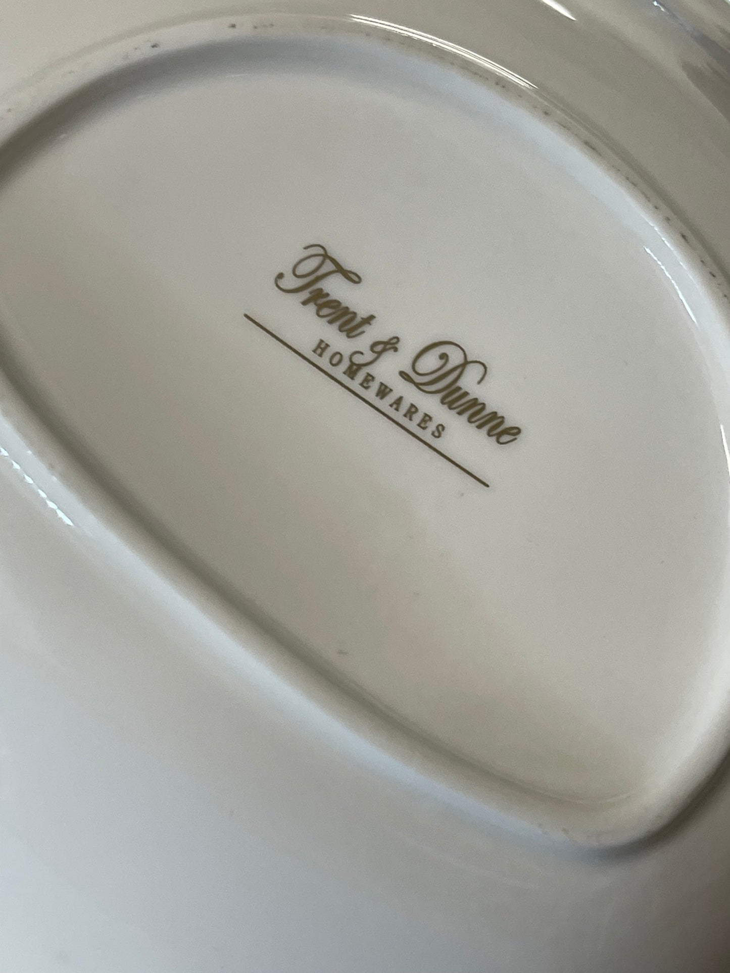 Vintage Trent & Dunne Twin Bowl Dish with Greek Key & Lion Medusa Design