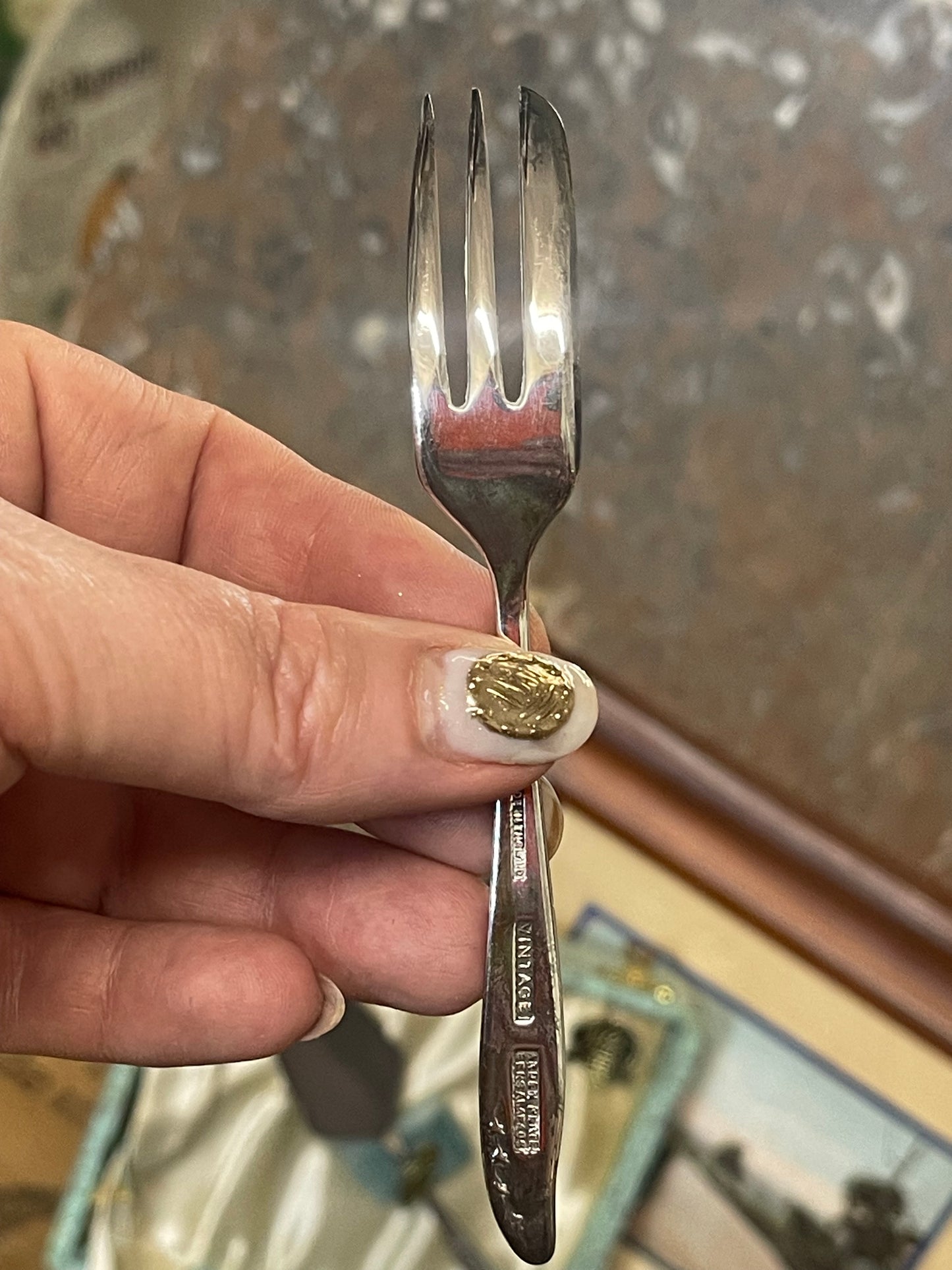 Vintage Arthur Price set of cake forks and server