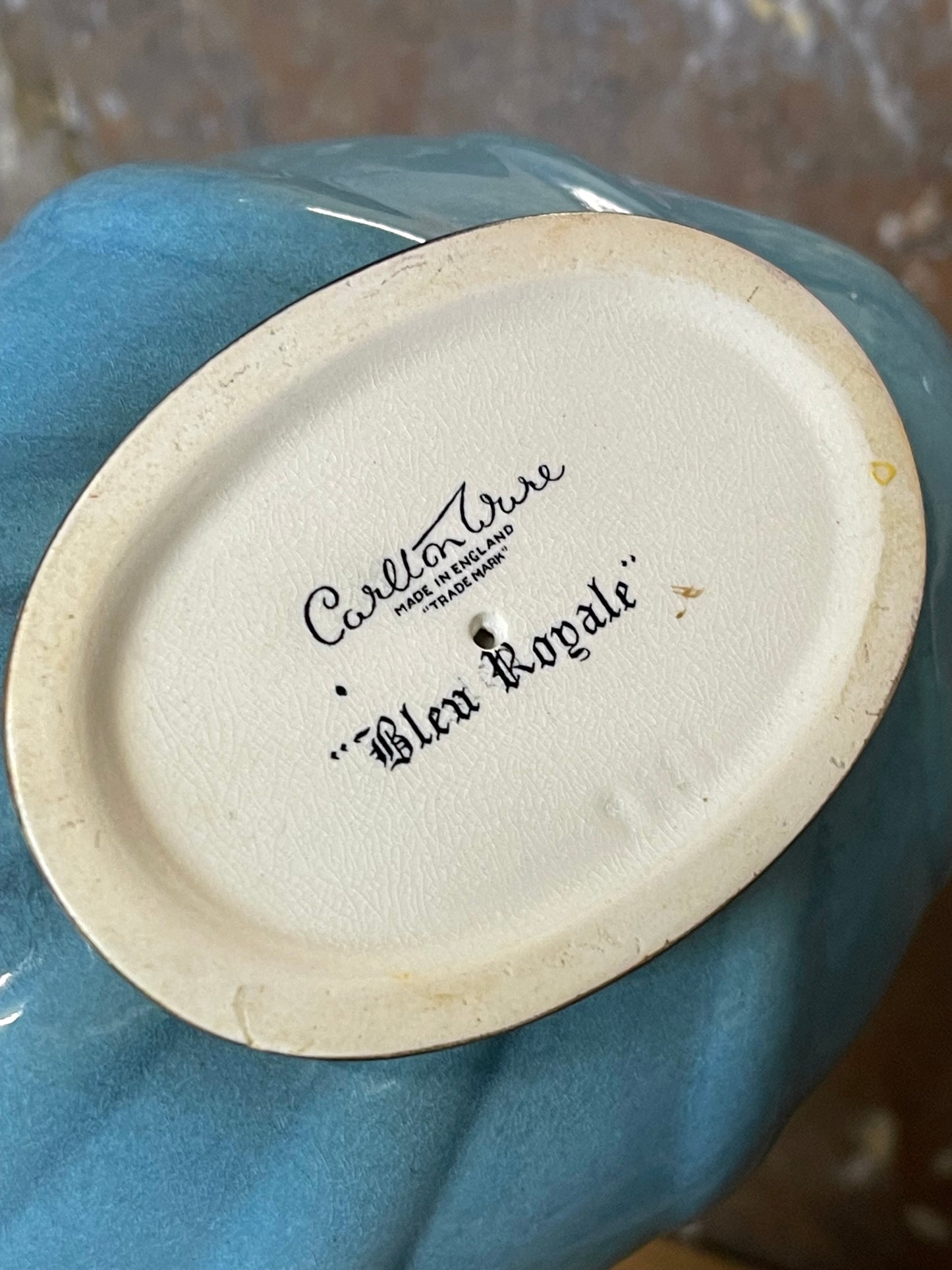 Vintage Carlton Ware Bleu Royale Leaf Shape Bowl – Made in England