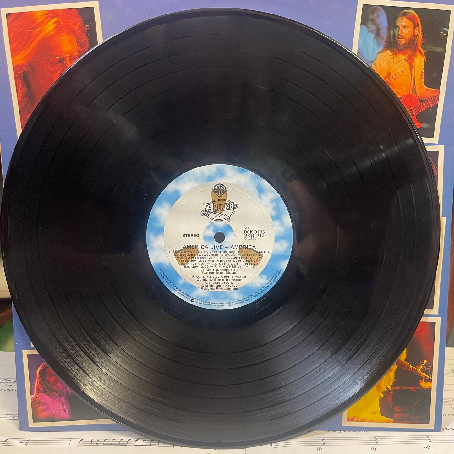 America – Live (1977) Vintage Vinyl LP
