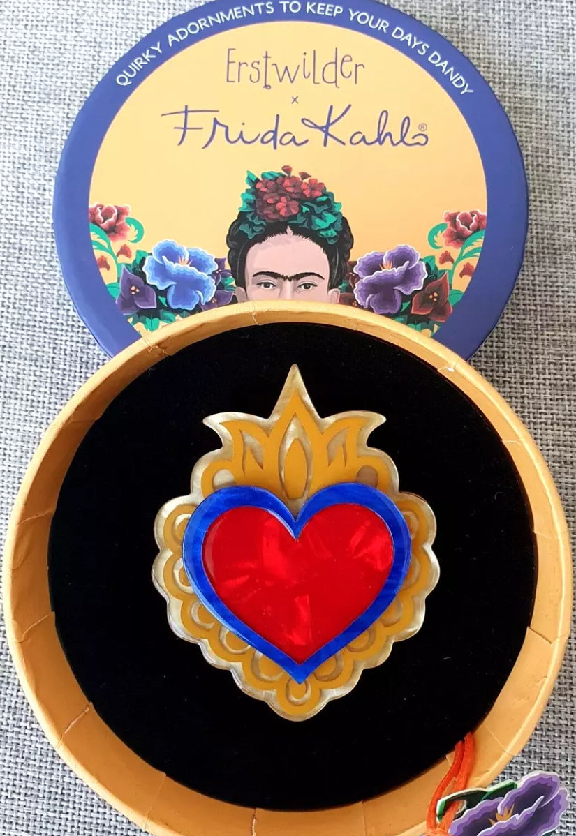 Passion of the heart Brooch (2024) by Erstwilder and Frida Kahlo Corporation