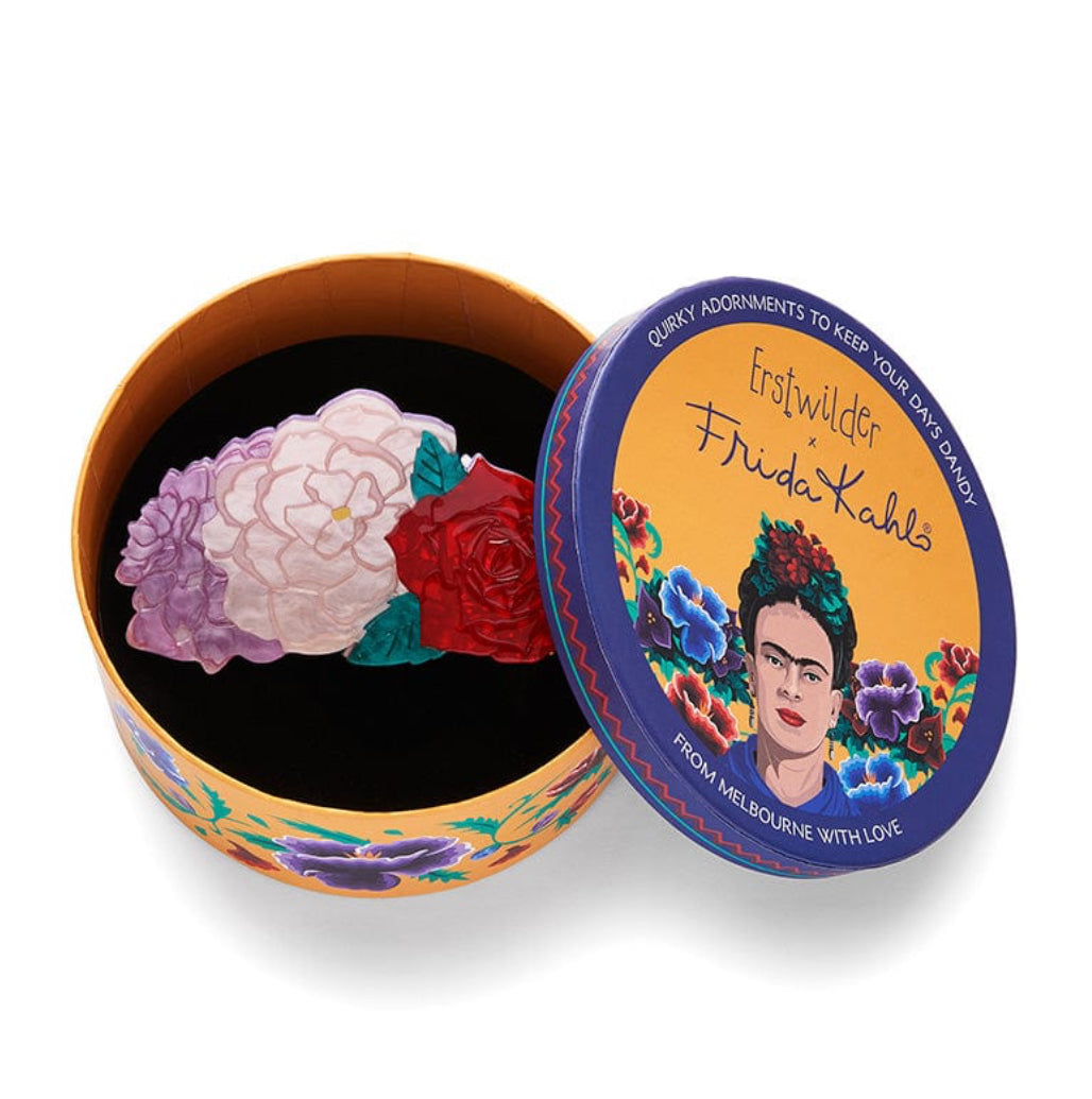 Declaración Floral Hair Claw clip (2024) by Erstwilder and Frida Kahlo Corporation
