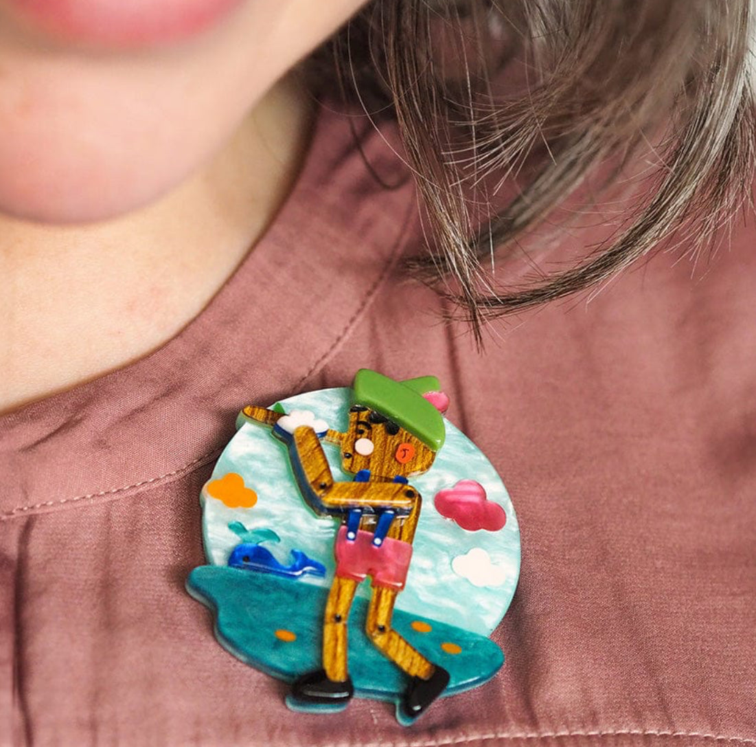 Boys Don't Lie Brooch (2024) by Erstwilder and Pete Cromer