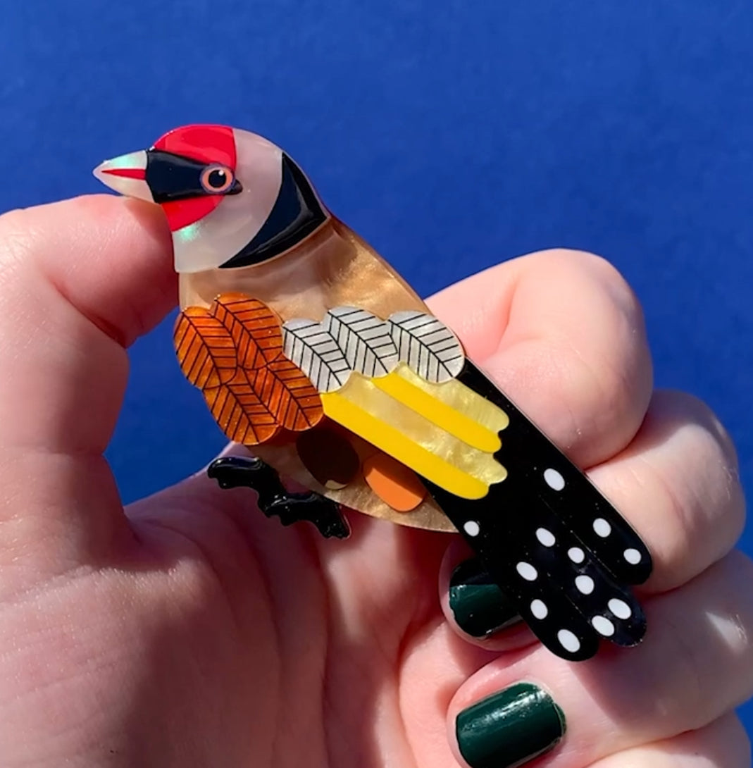 Go for Goldfinch Brooch (2024) Jocelyn Proust and Erstwilder