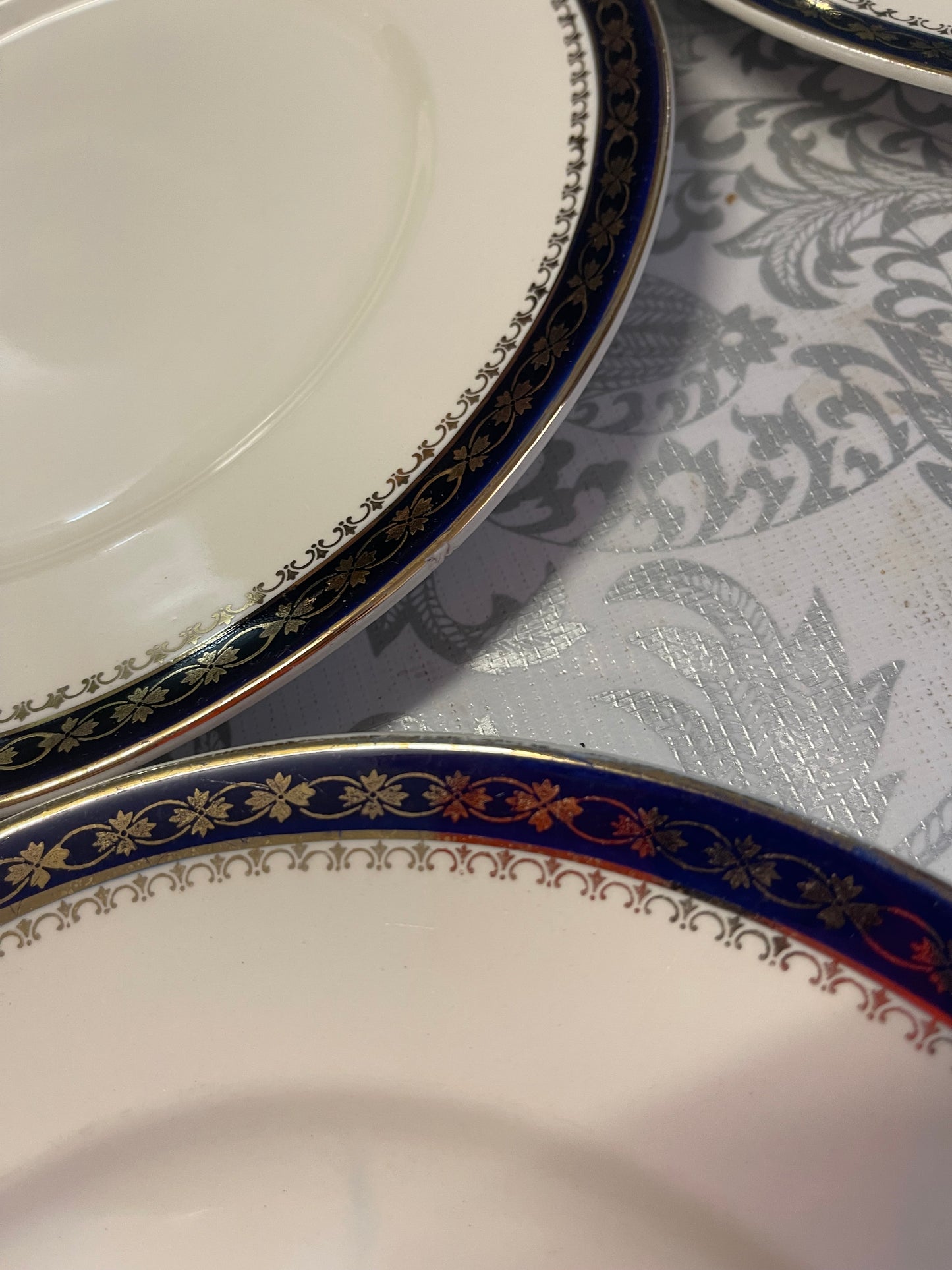 Alfred Meakin “Bleu de Roi” Dinner Plates – Set of 6