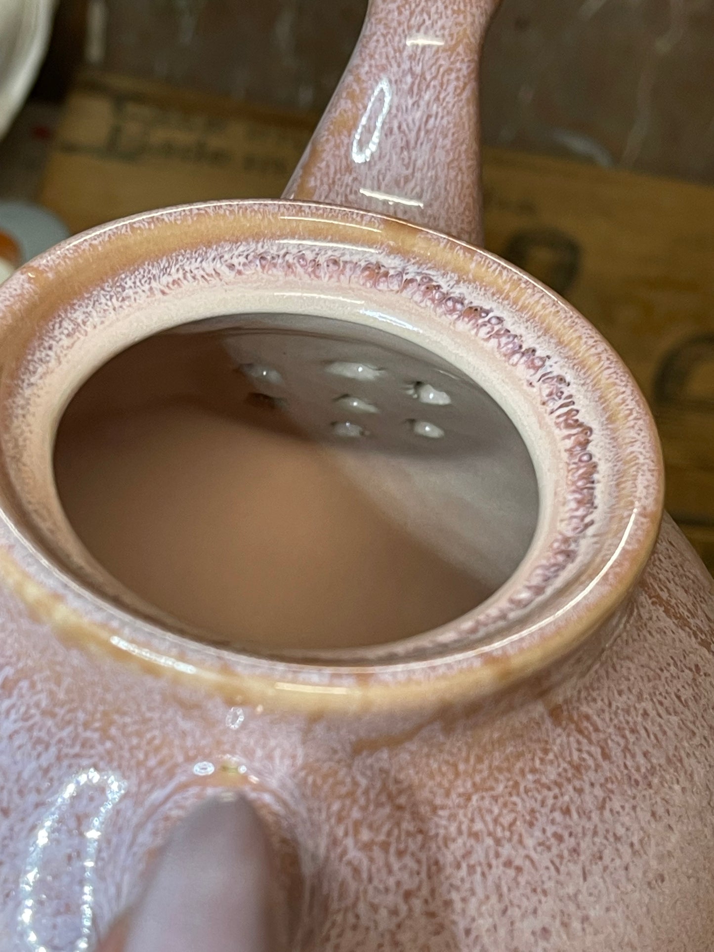 Vintage Yarra Glen Australian Pottery Pink Glaze Teapot – 18cm