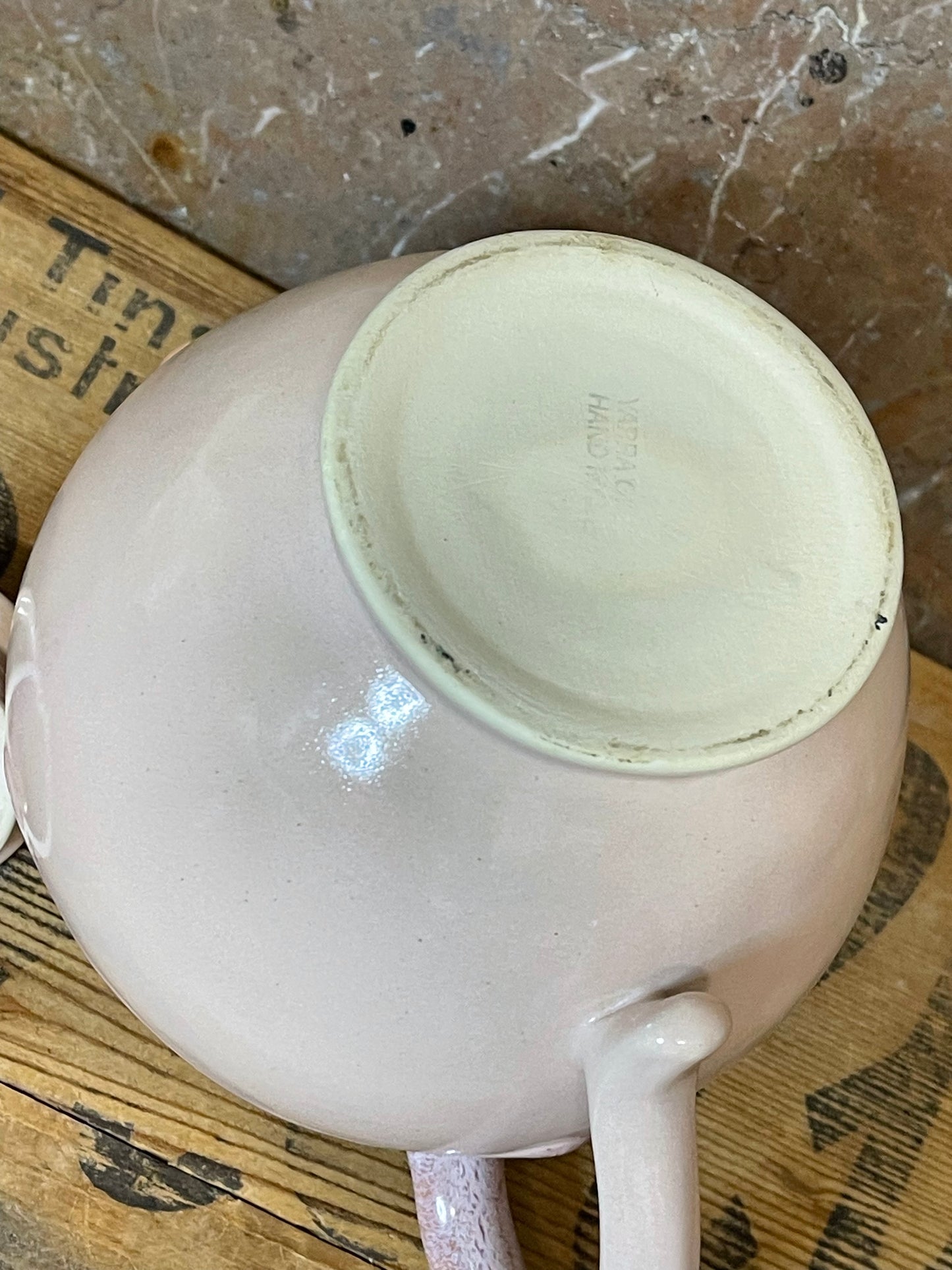 Vintage Yarra Glen Australian Pottery Pink Glaze Teapot – 18cm