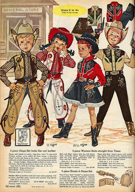 1960s Child’s cowboy costume and tent