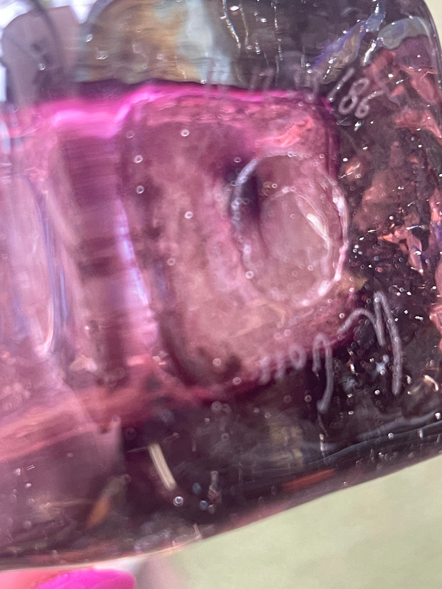 Vintage 80s Hand Blown Art glass Vase by Peter Goss