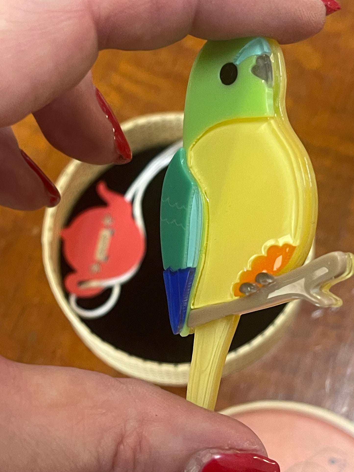 Radiant Rambler Parrot Brooch by Erstwilder and Jess Racklyeft (2019)