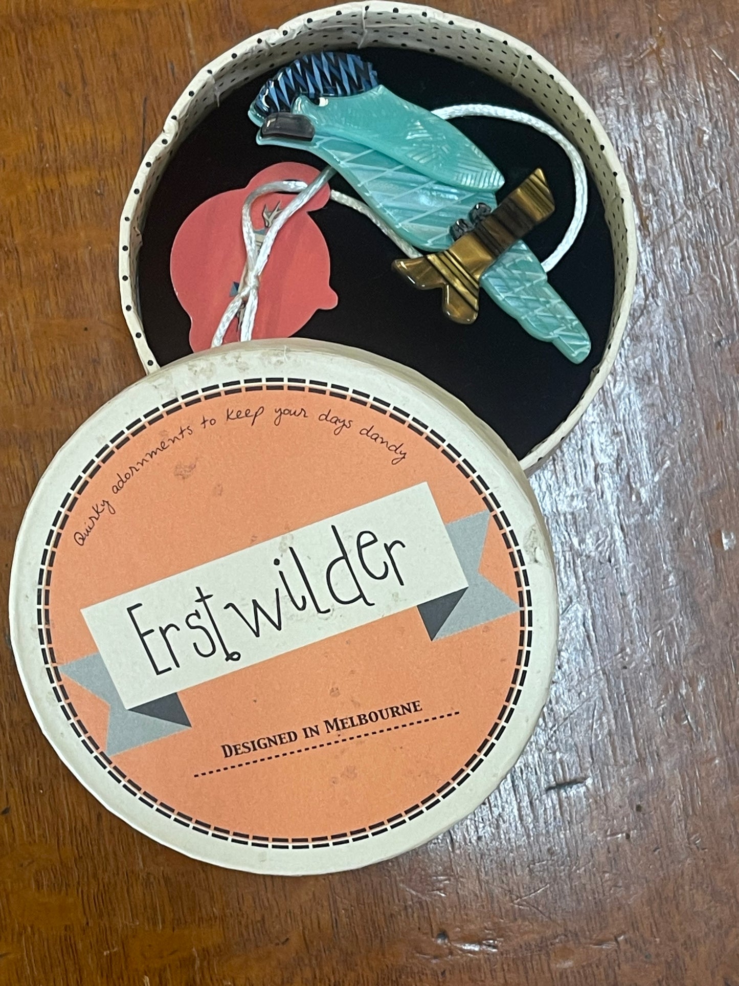 Old Tawny Frogmouth Brooch by Erstwilder and Louisa Camille (2019)