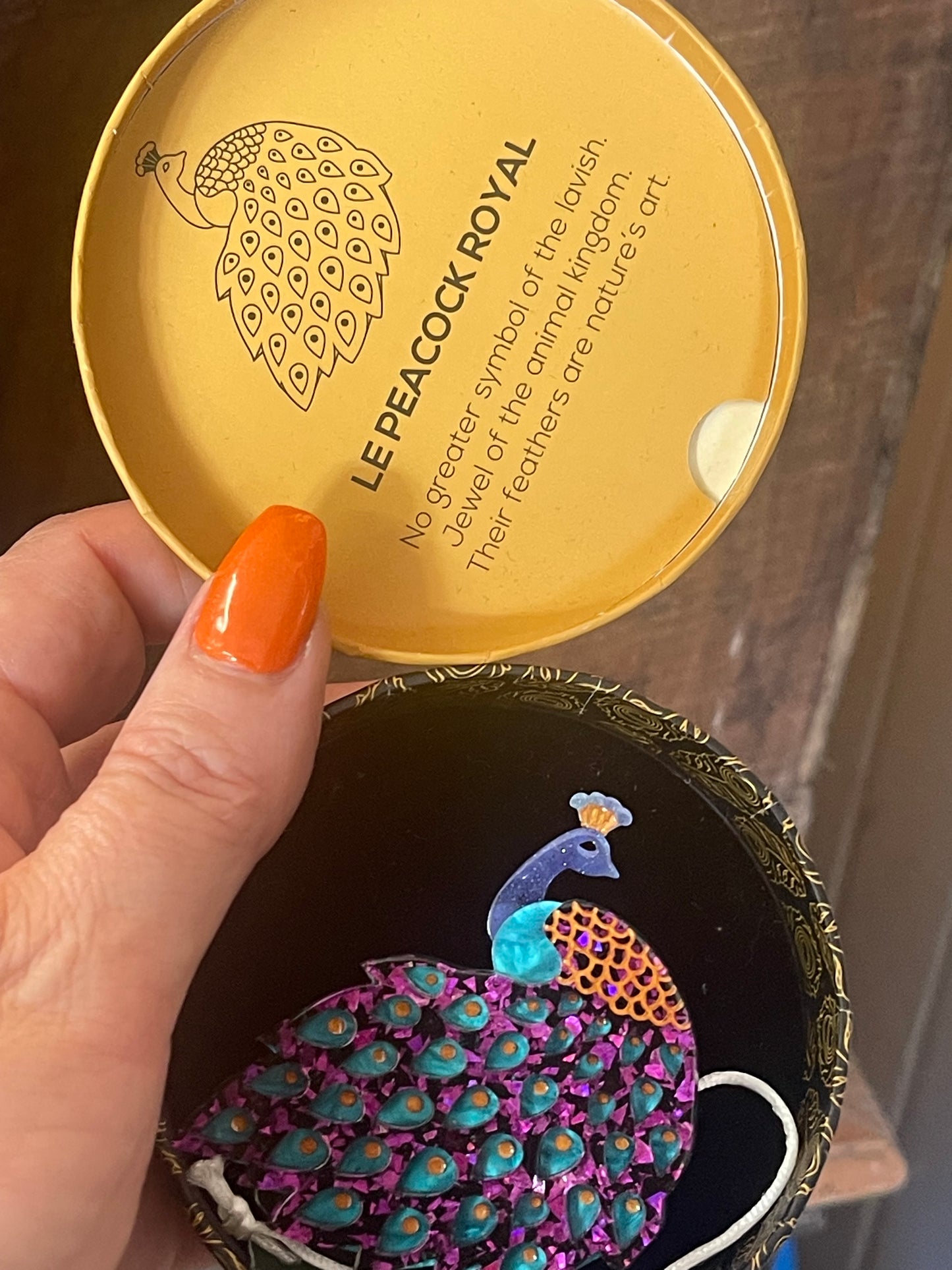 Le Peacock Royal Brooch (2021) Art Nouveau by Erstwilder